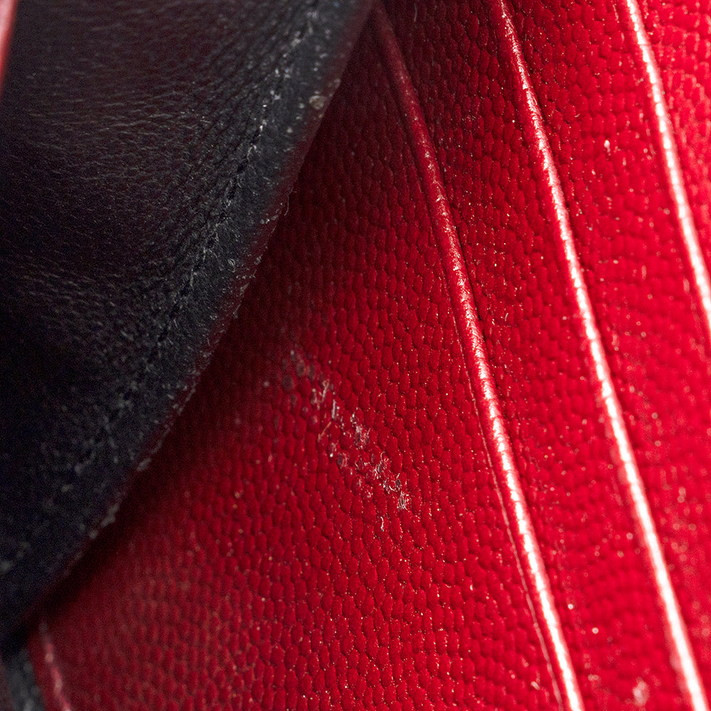 Saint Laurent Matelasse Grain de Poudre Monogram Wallet (SHF-18247)