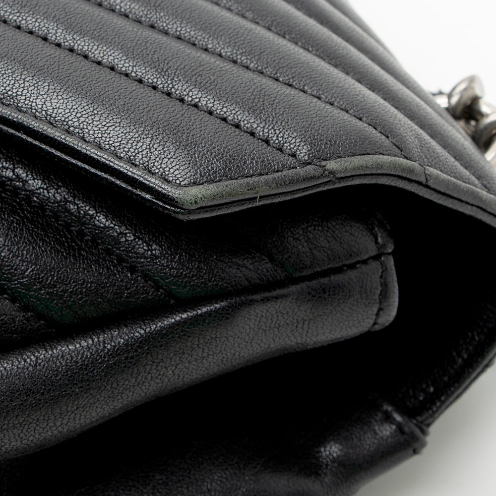 Saint Laurent Matelasse Lambskin Classic Monogram Large College Bag (SHF-18019)