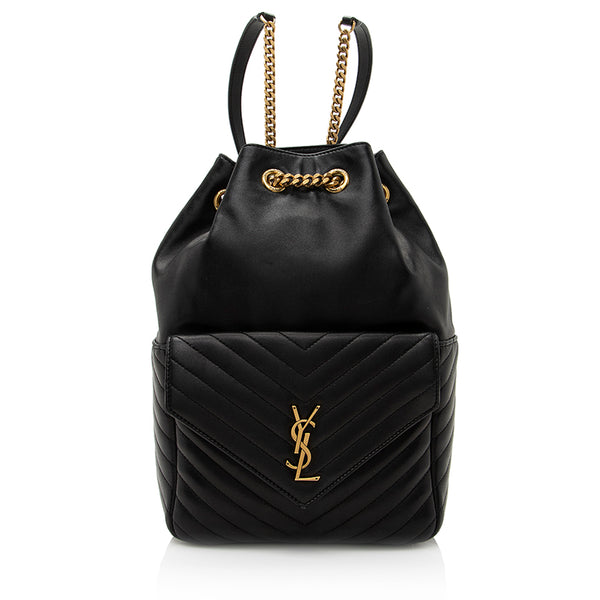 Saint Laurent Quilted Joe Backpack - Black - One Size