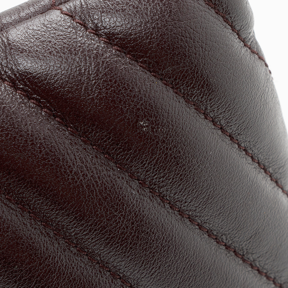 Saint Laurent Matelasse Leather Large Wristlet (SHF-16924)