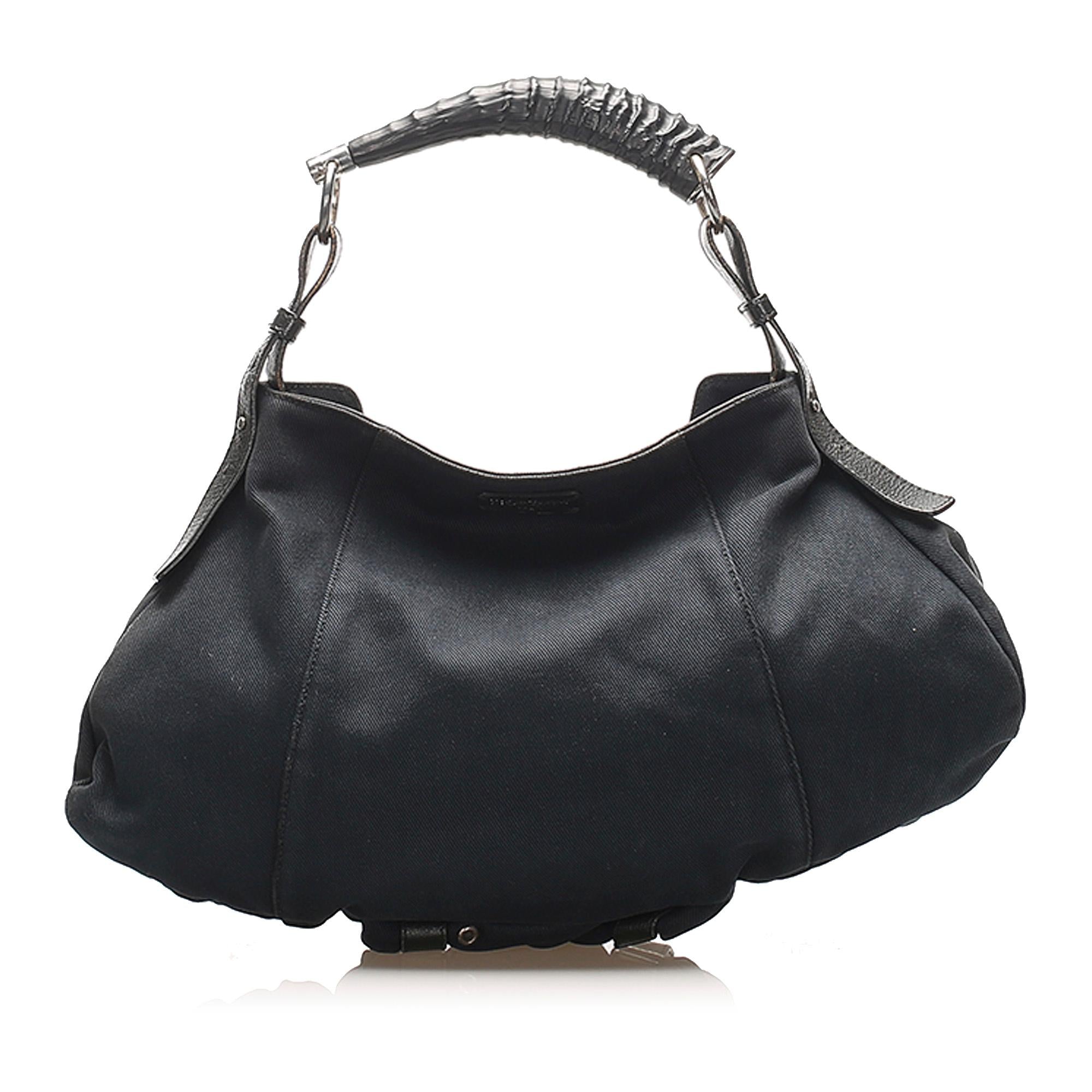 Saint Laurent Mombasa Canvas Handbag (SHG-22380)