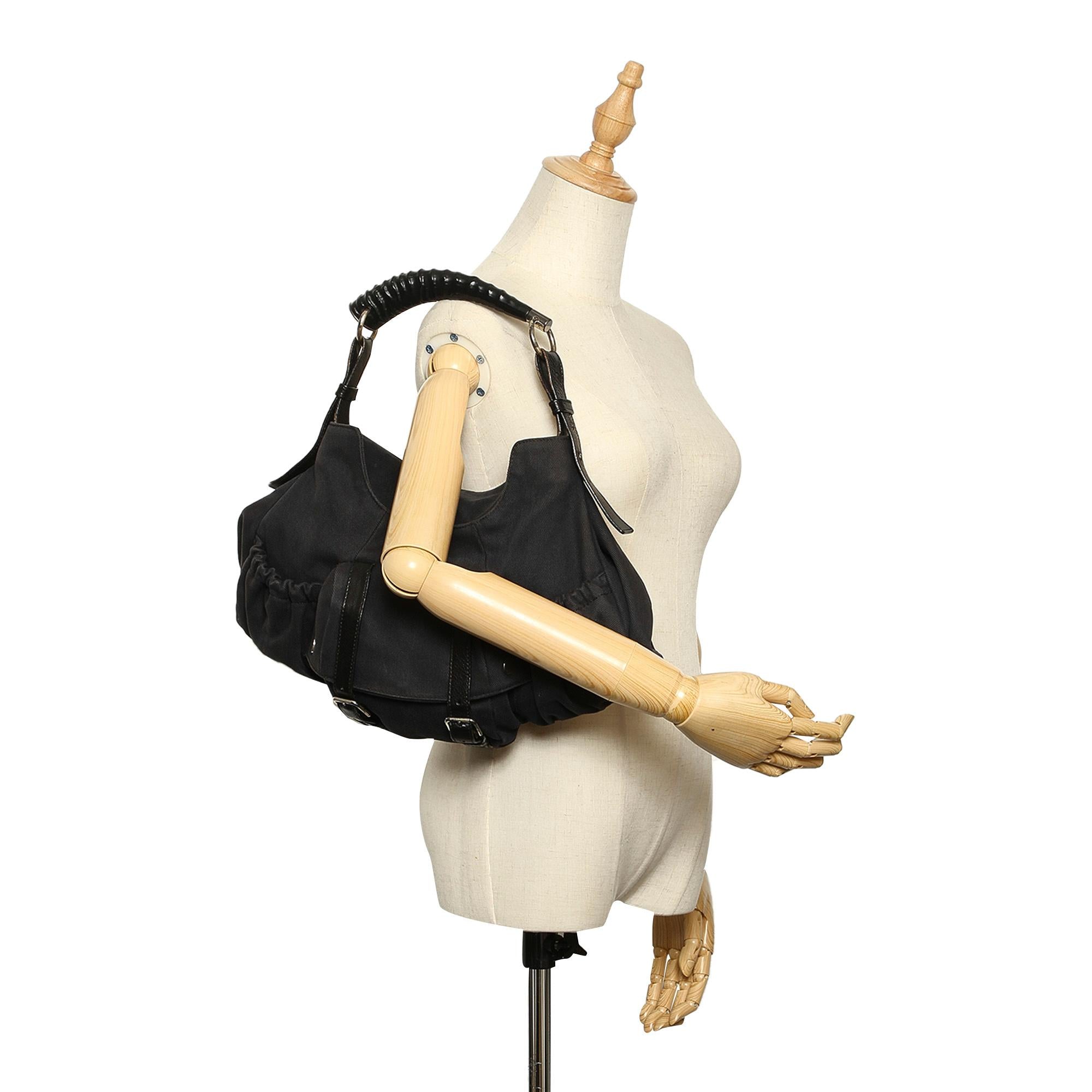 Saint Laurent Mombasa Canvas Handbag (SHG-22380)