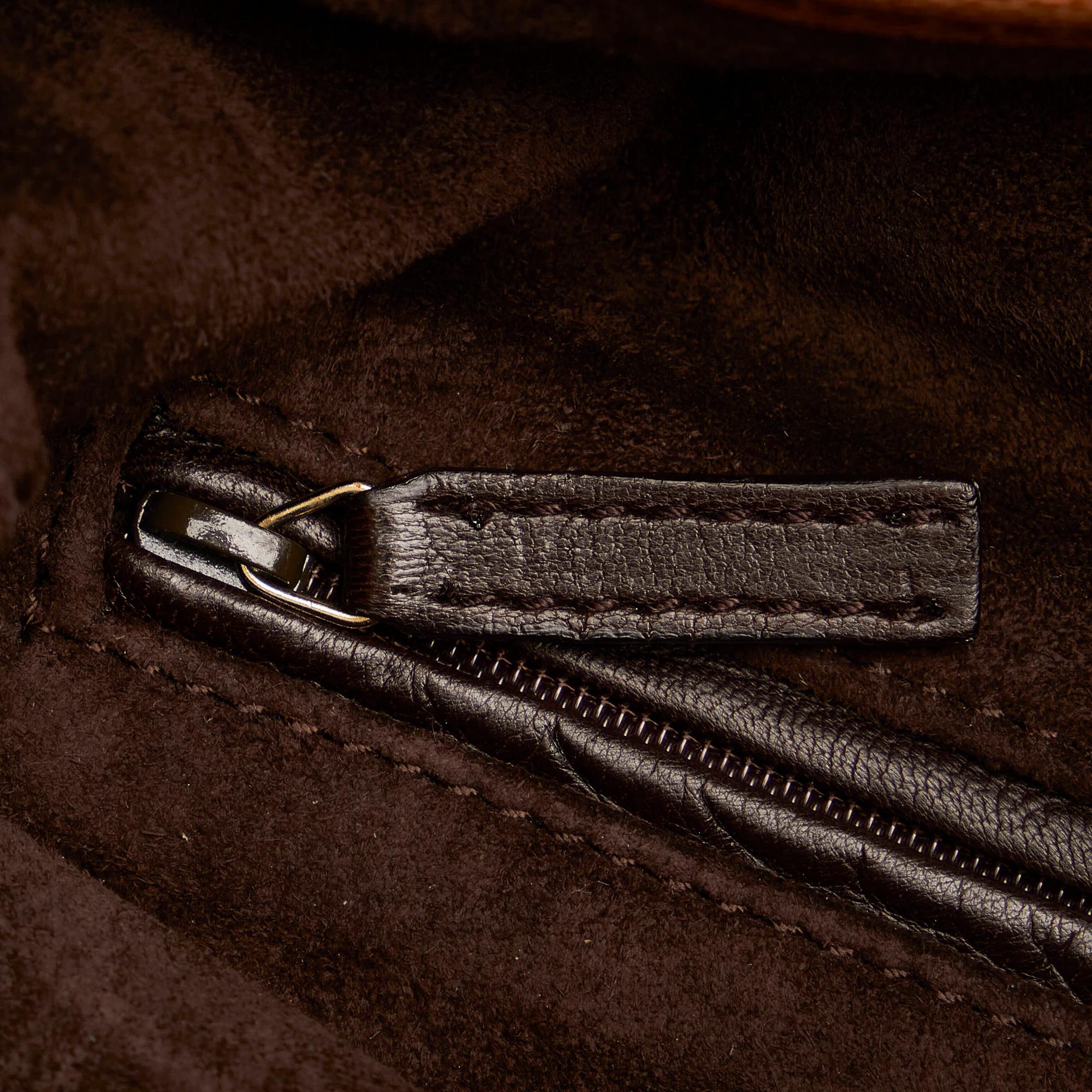 Saint Laurent Mombasa Saint Tropez Leather Shoulder Bag (SHG-28283)