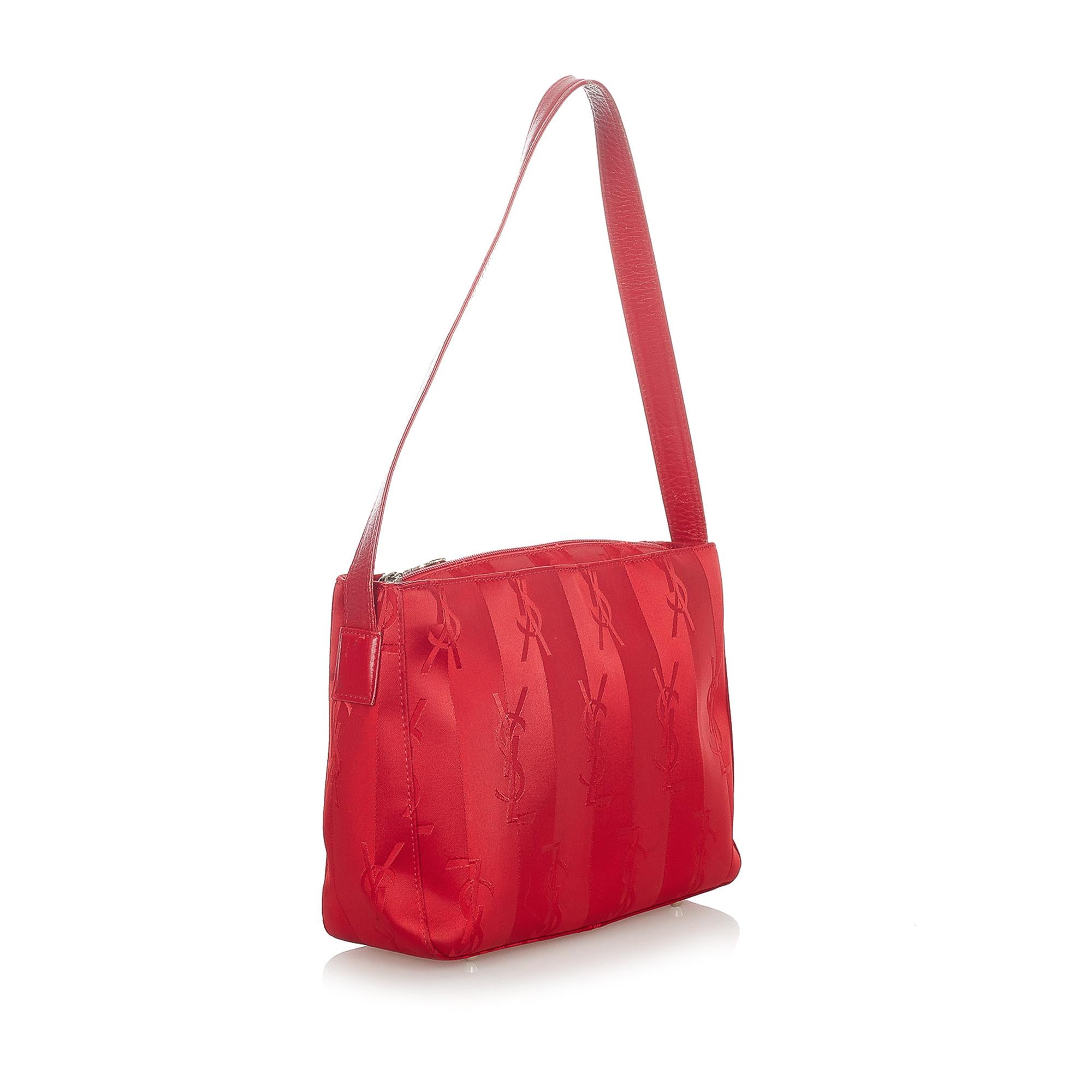 Saint Laurent Monogram Nylon Shoulder Bag (SHG-23833)