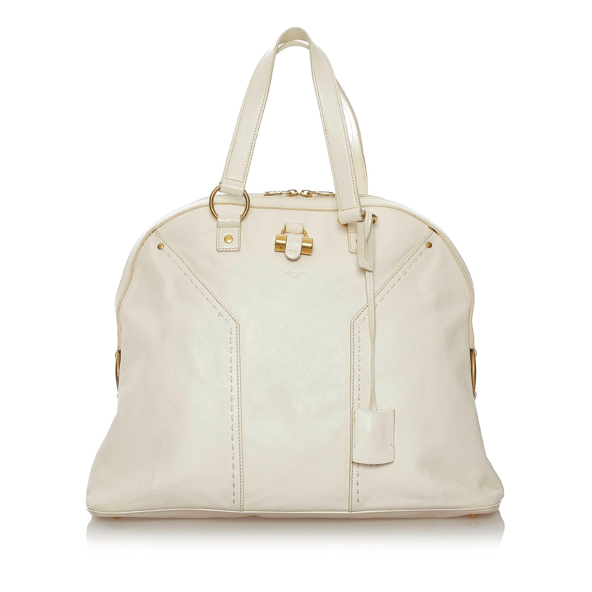 Saint Laurent Muse Leather Tote Bag (SHG-28001)