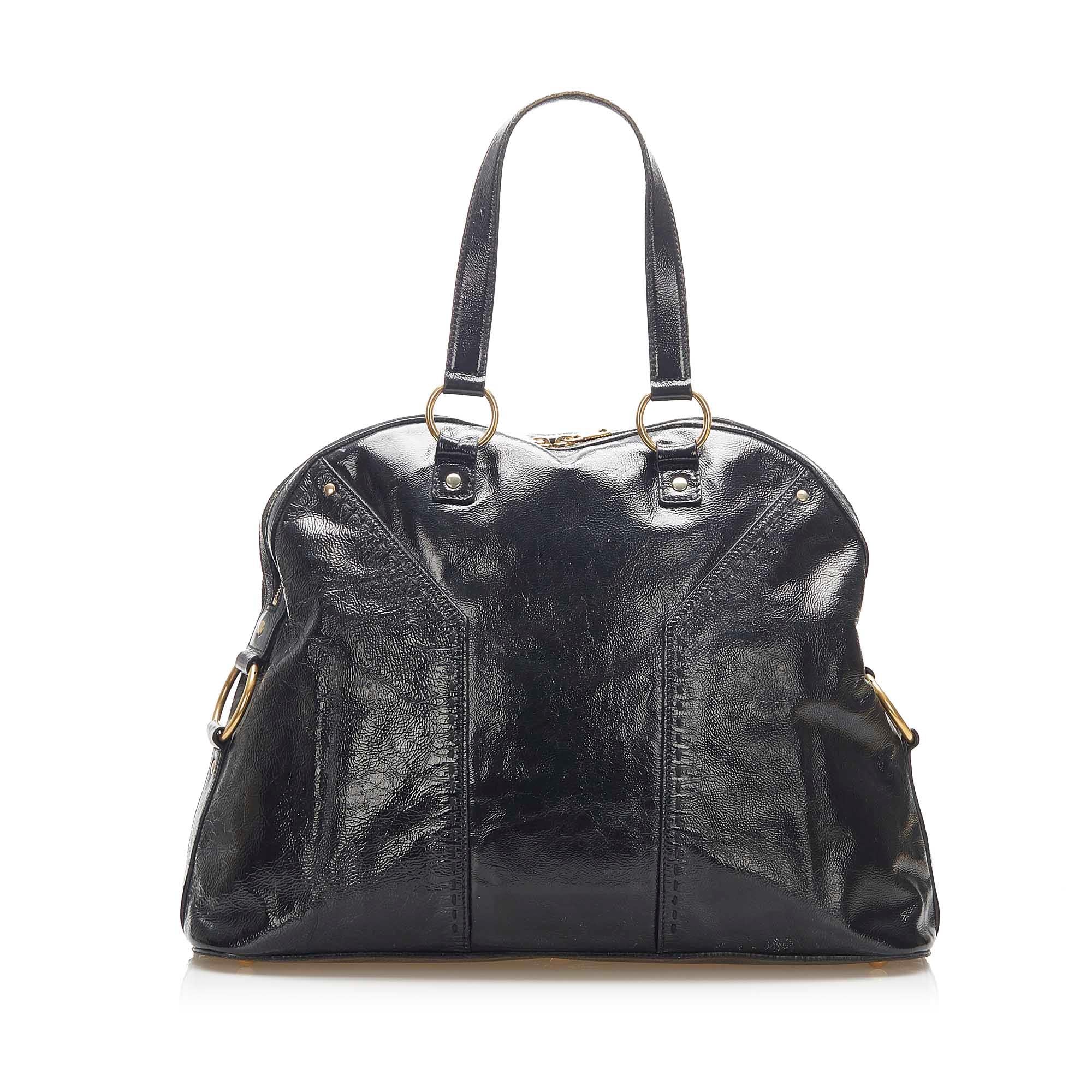 Saint Laurent Muse Patent Leather Shoulder Bag (SHG-22313)