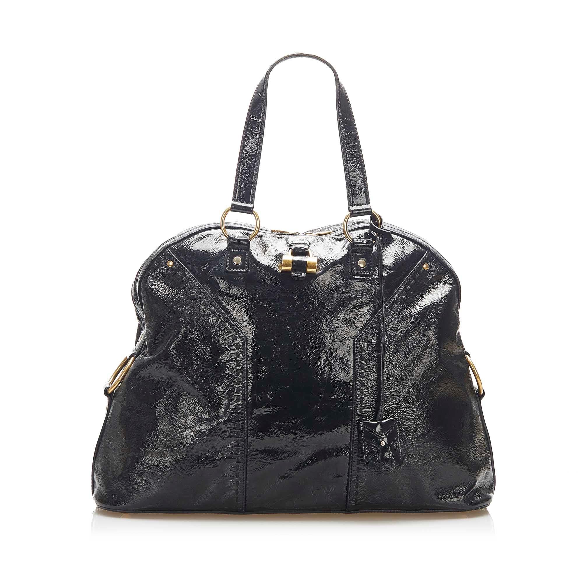 Saint Laurent Muse Patent Leather Shoulder Bag (SHG-22313)