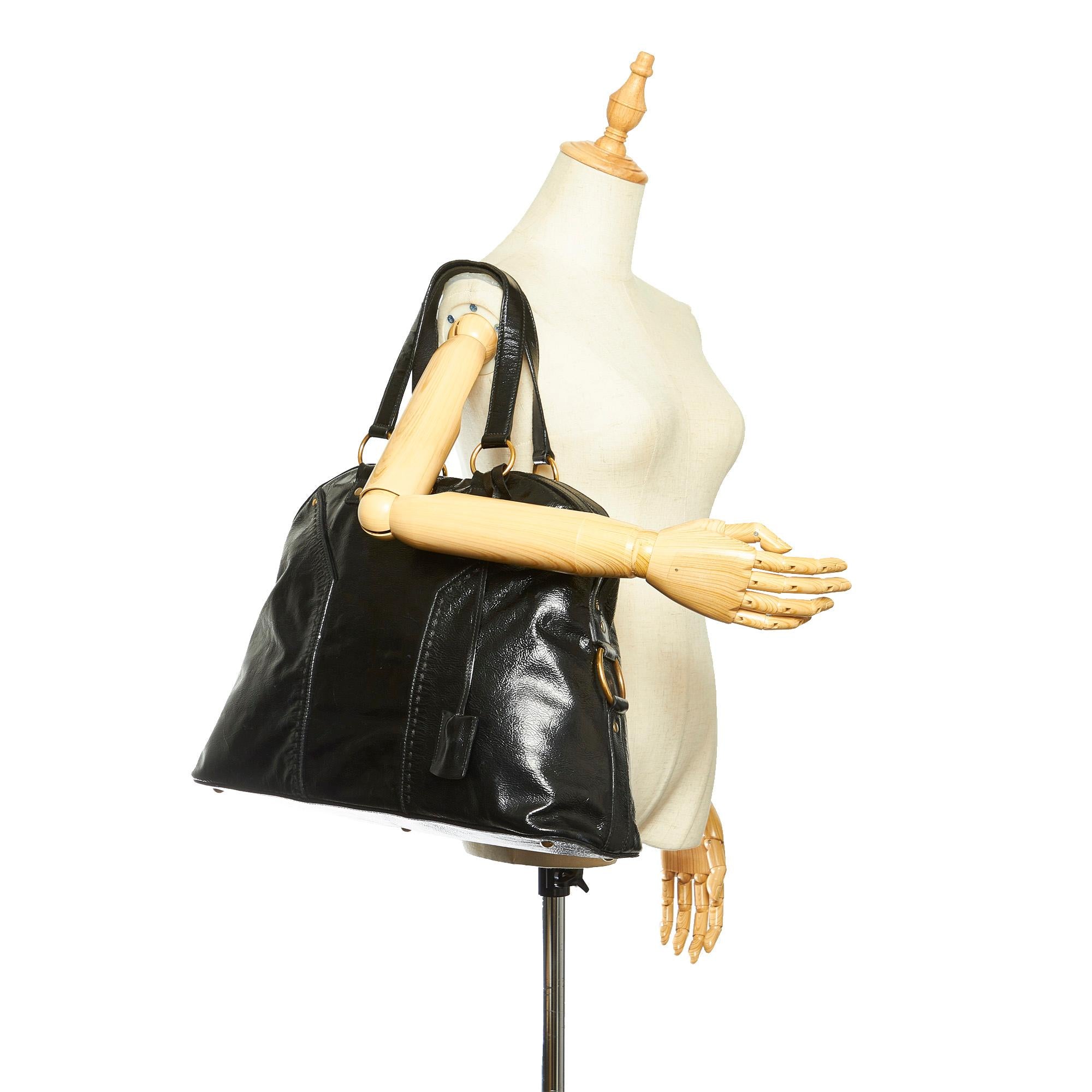 Saint Laurent Muse Patent Leather Shoulder Bag (SHG-22313)