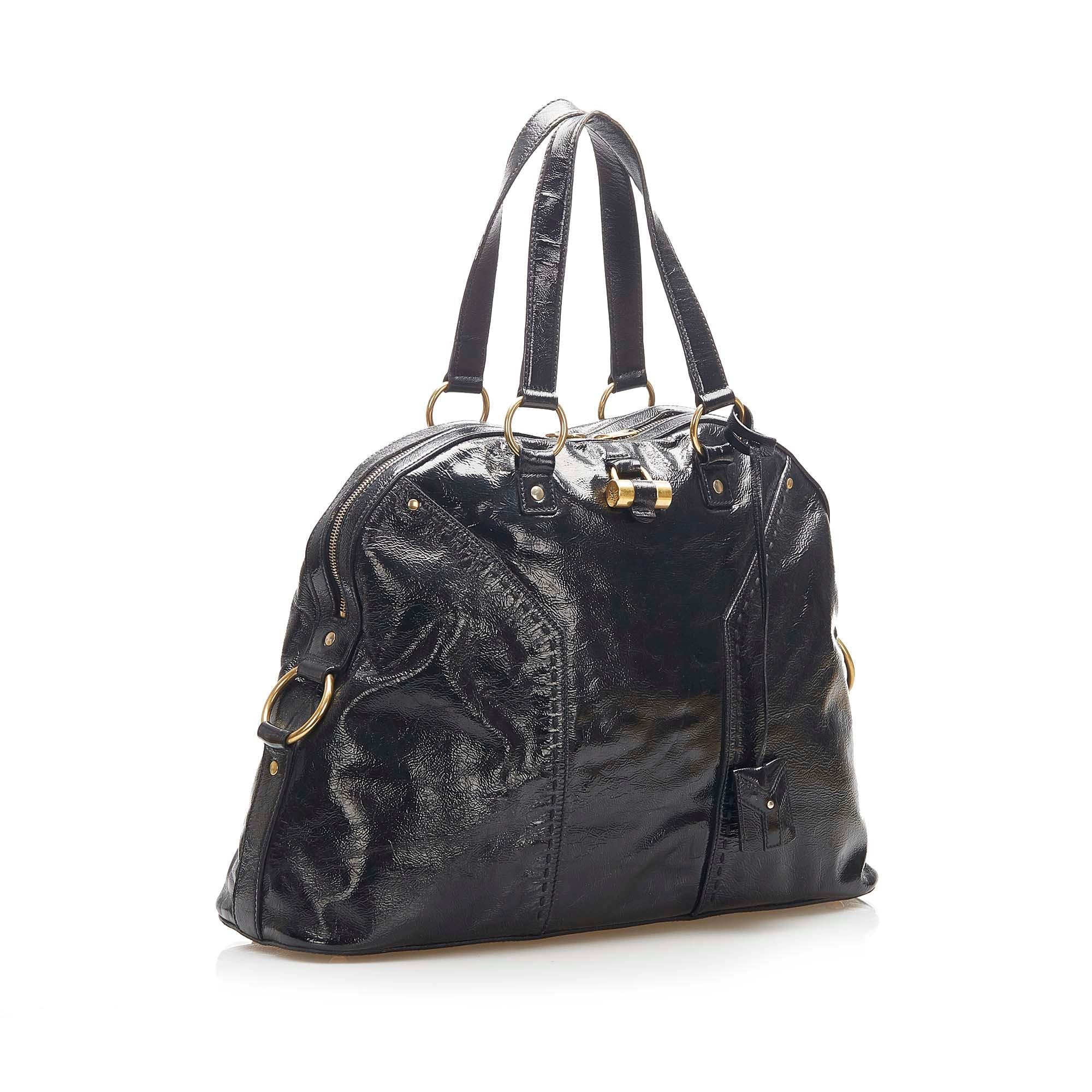 Saint Laurent Muse Patent Leather Shoulder Bag (SHG-22313)