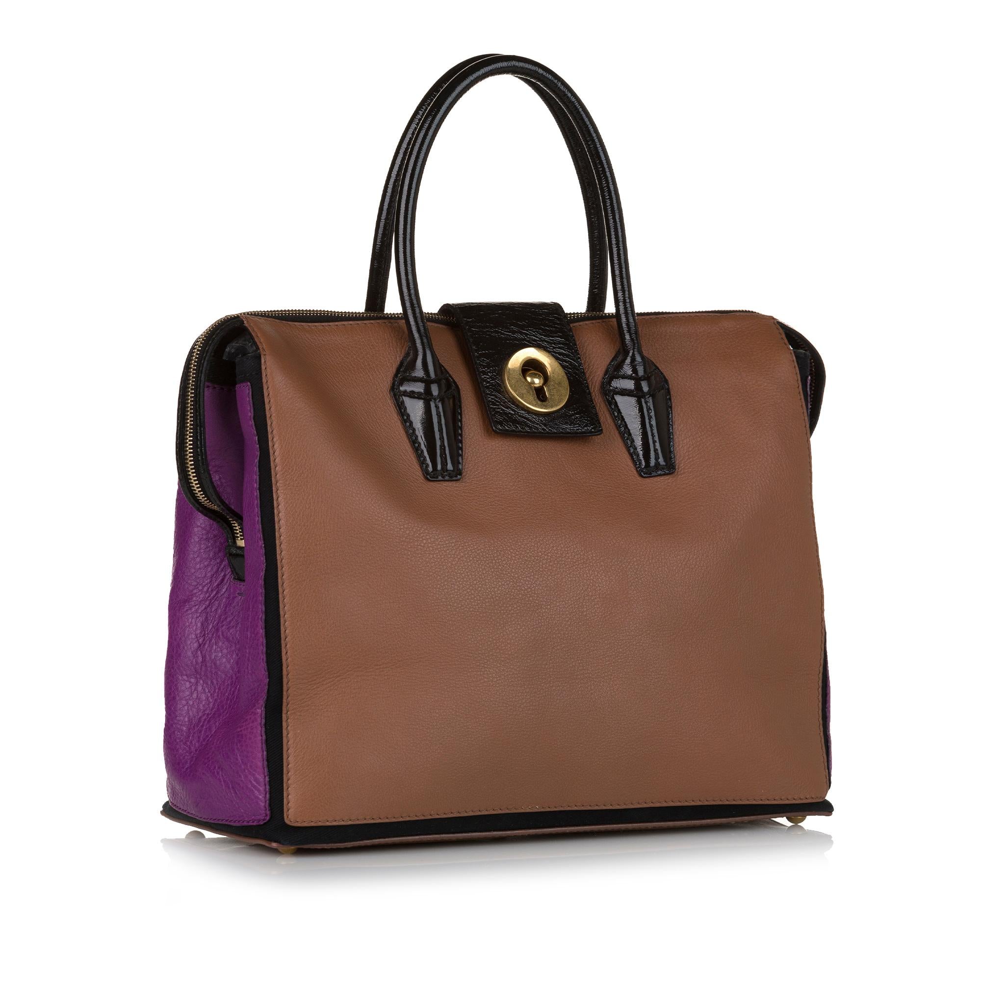 Saint Laurent Muse Two Cabas Leather Tote (SHG-34926)