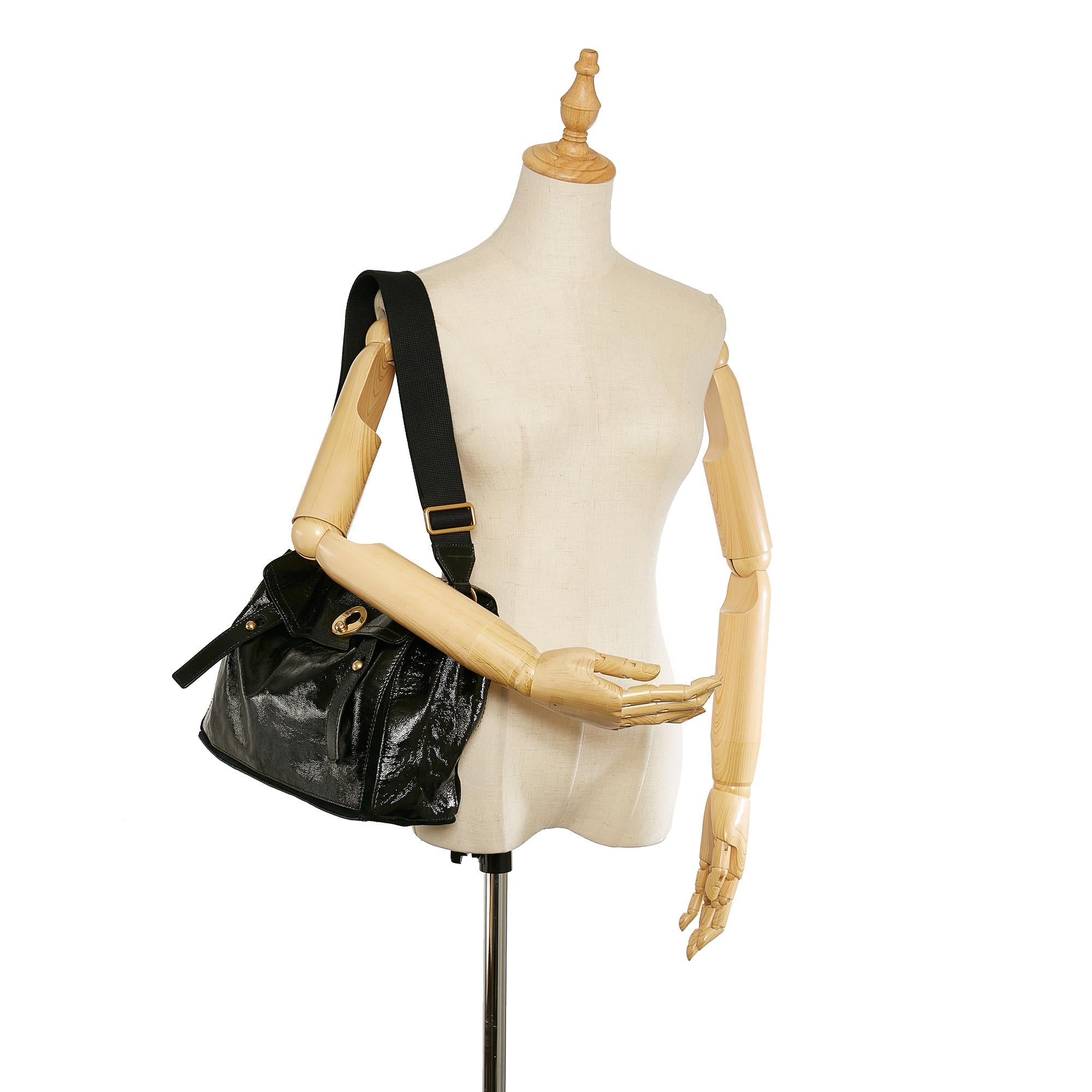 Saint Laurent Muse Two Patent Leather Crossbody (SHG-31896)