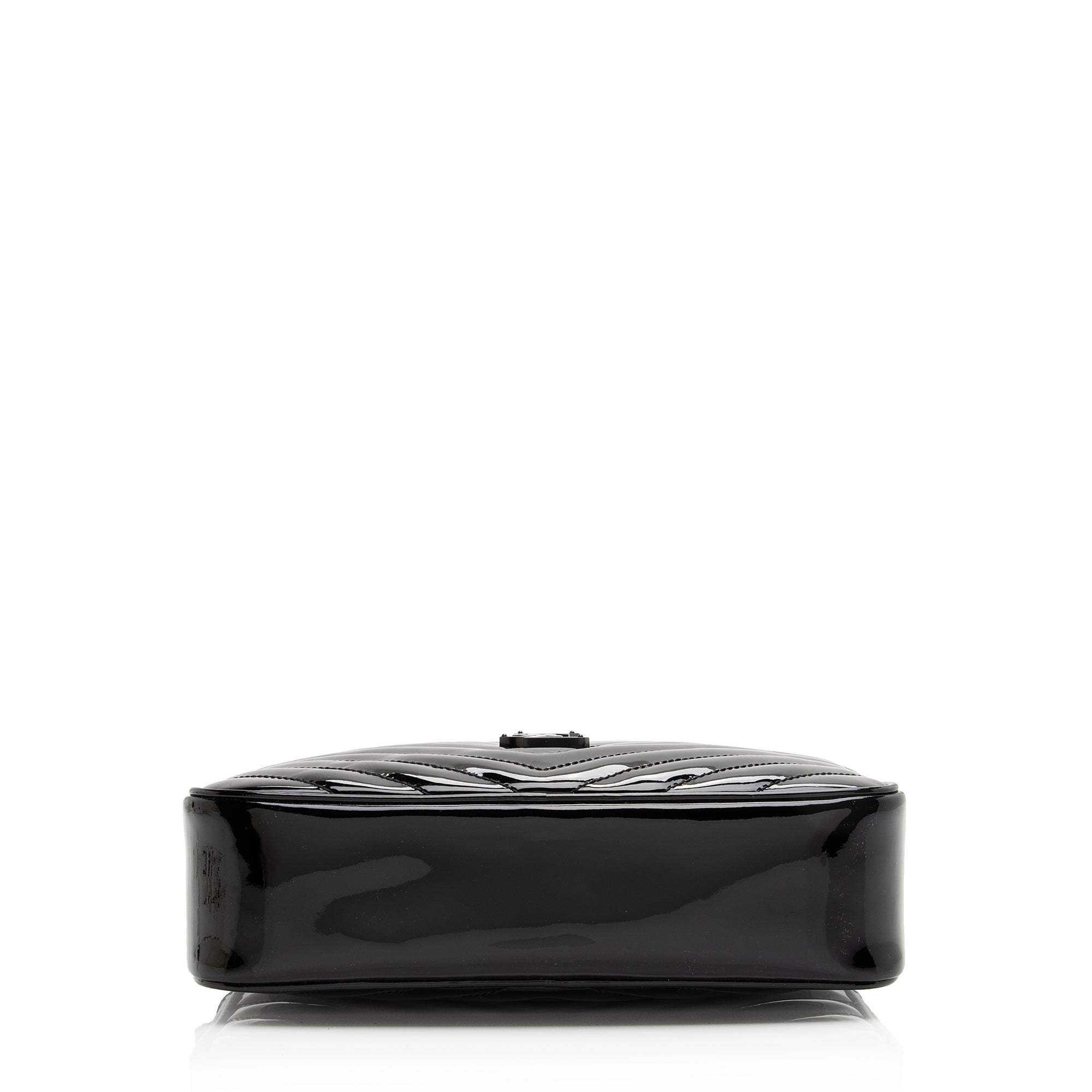 Saint Laurent Matelasse Patent Leather Monogram Lou Camera Bag (SHF-23056)