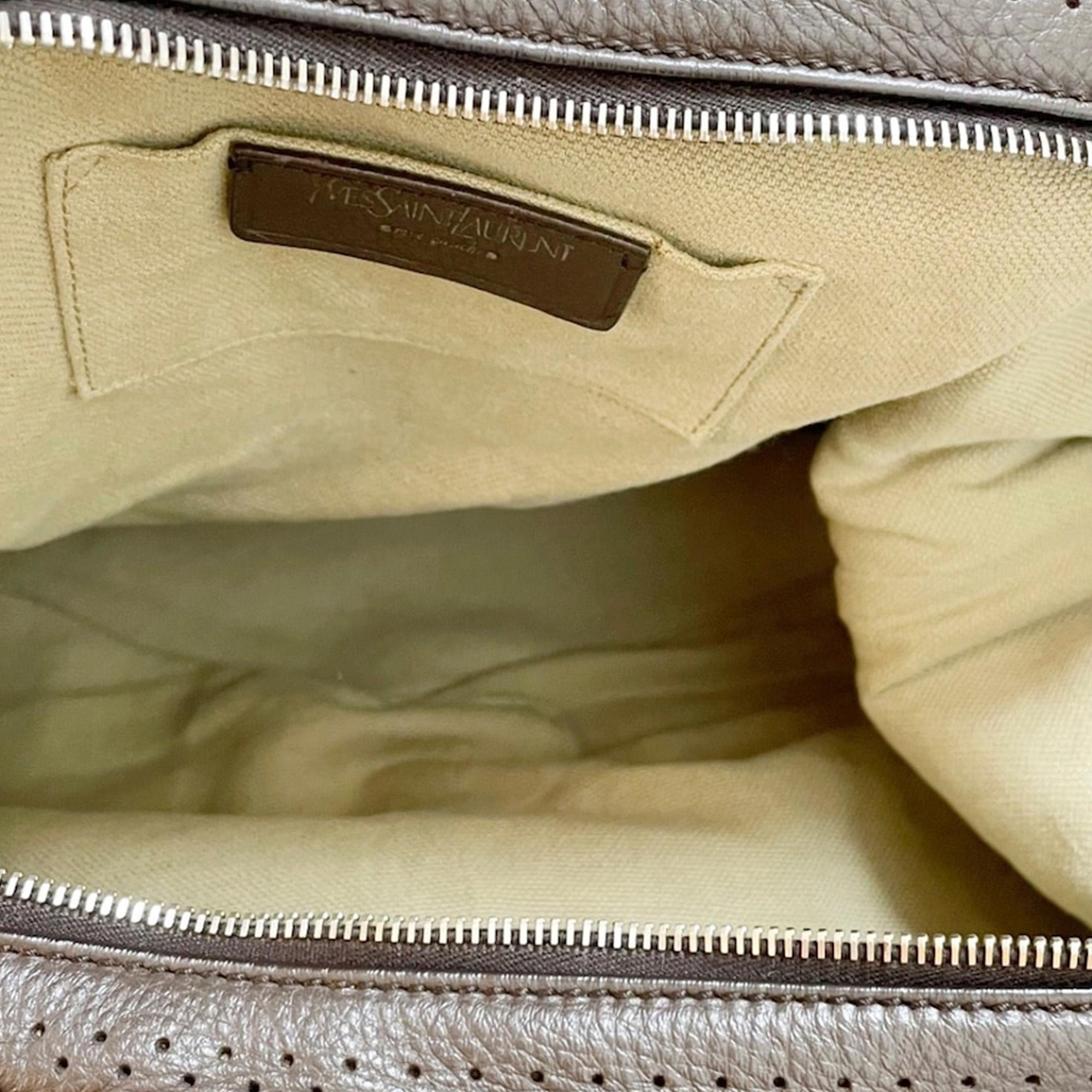 Saint Laurent Perforated Easy Leather Tote Bag (SHG-30978)