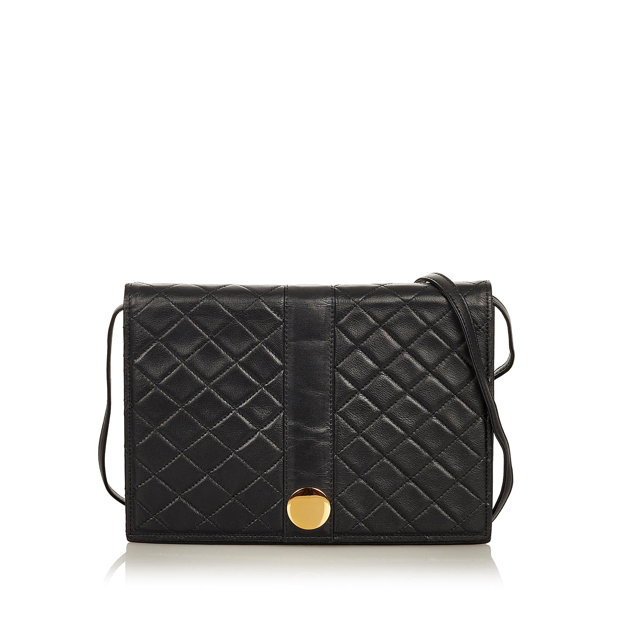 Saint Laurent Quilted Leather Crossbody Bag (SHG-26592)