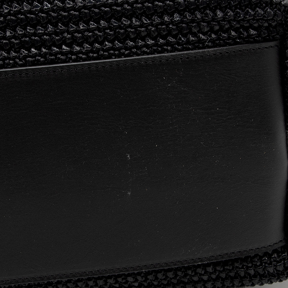 Saint Laurent Raffia Tassel Shopping Tote (SHF-14713)