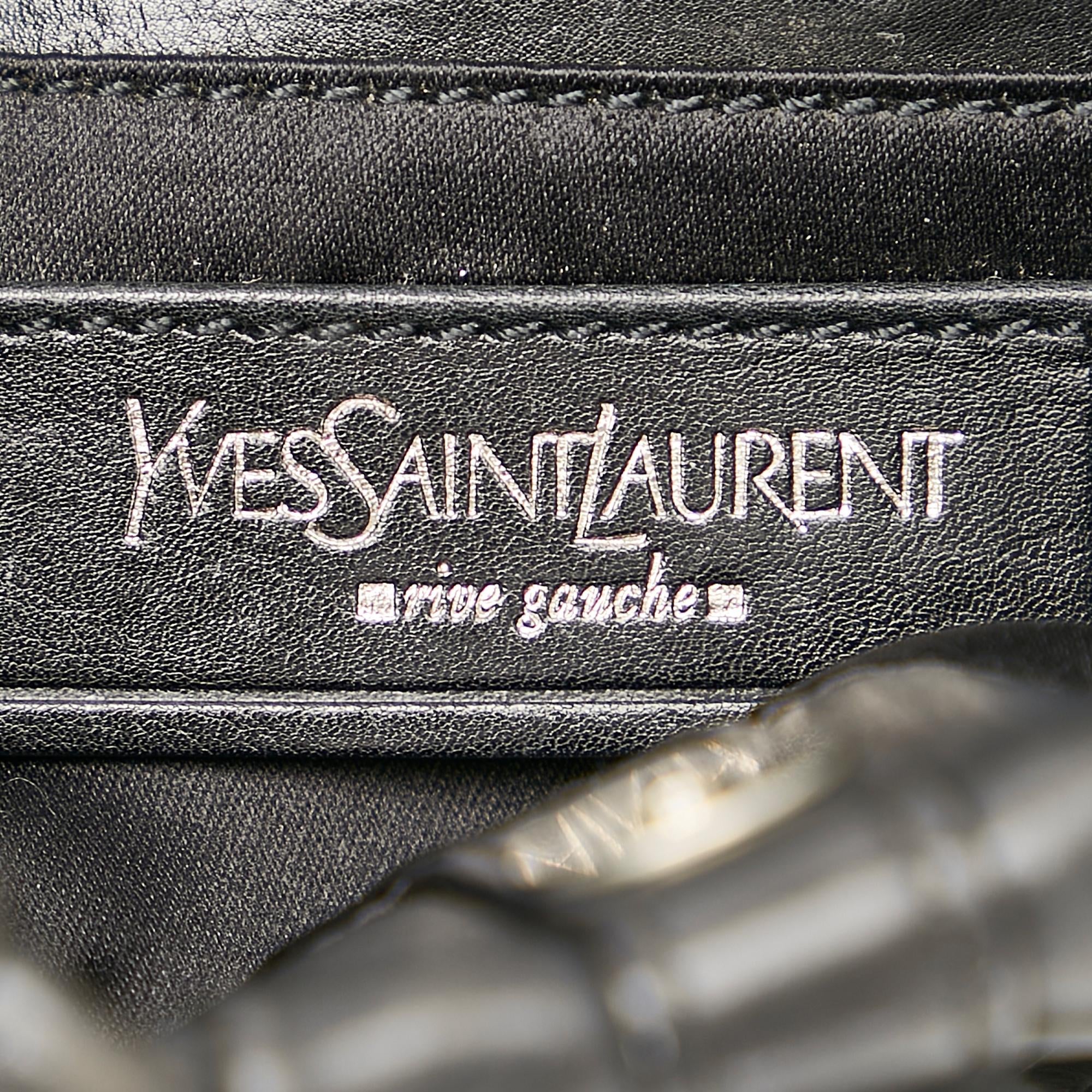 Saint Laurent Rive Gauche Classic Pleated Hobo (SHG-26354)