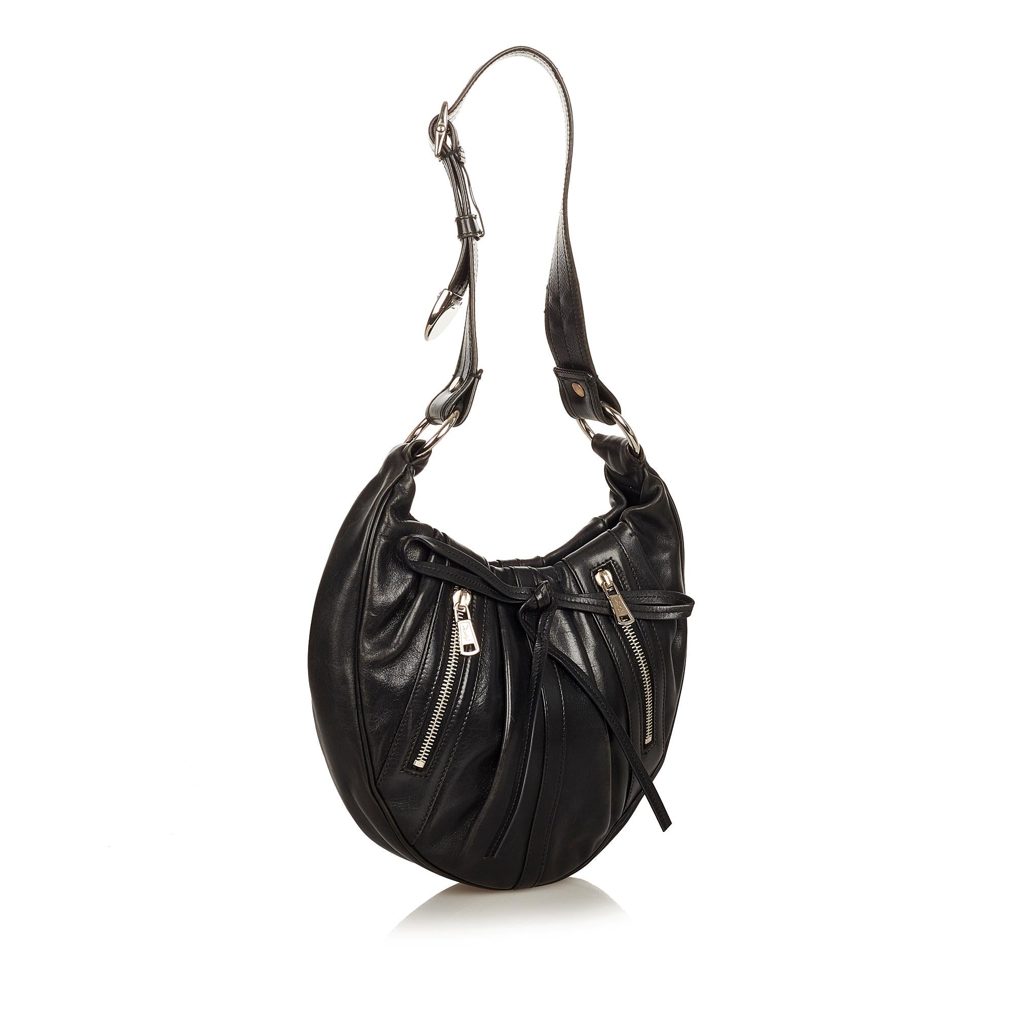 Saint Laurent Rive Gauche Classic Pleated Hobo (SHG-26354)
