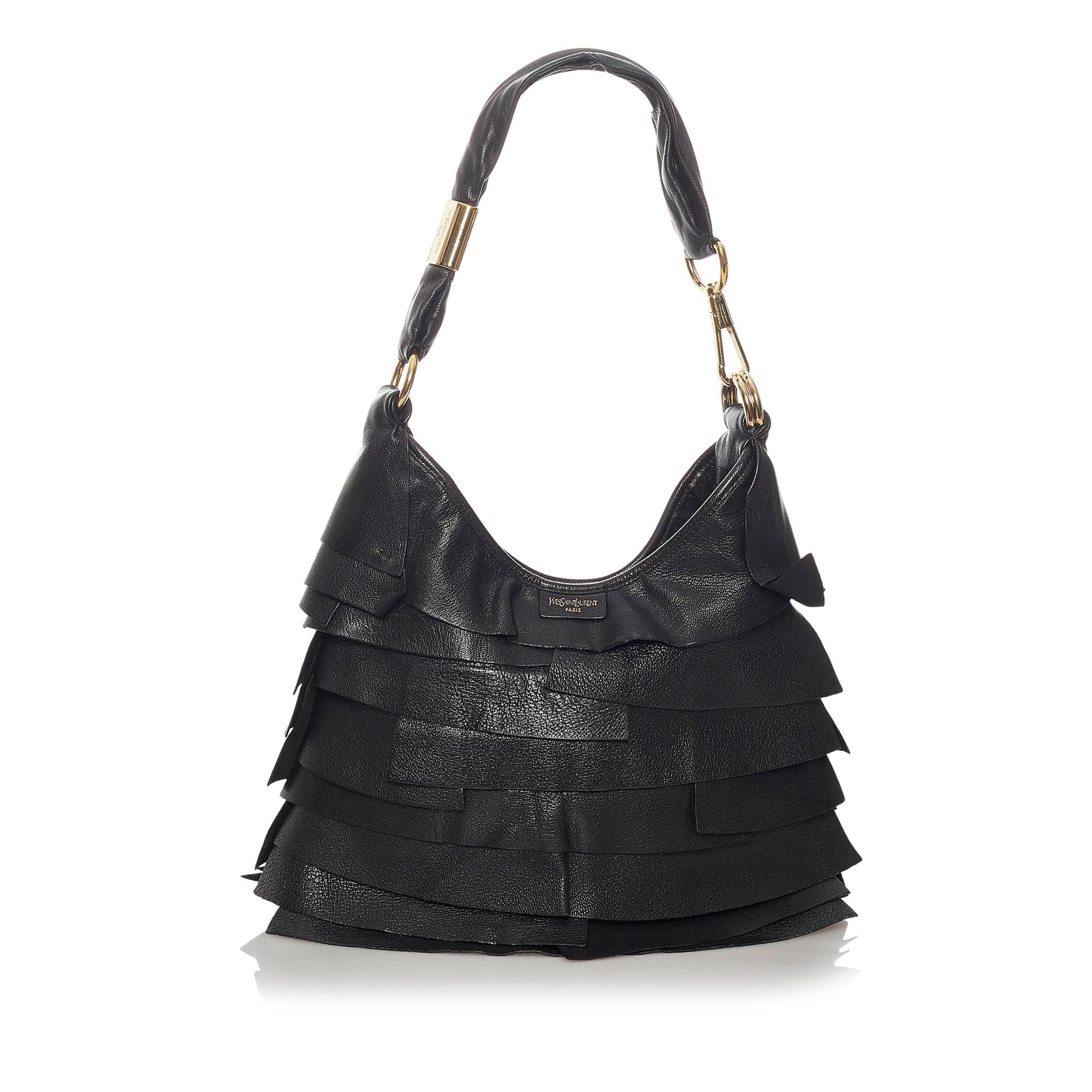 Saint Laurent Saint Tropez Leather Shoulder Bag (SHG-28267)