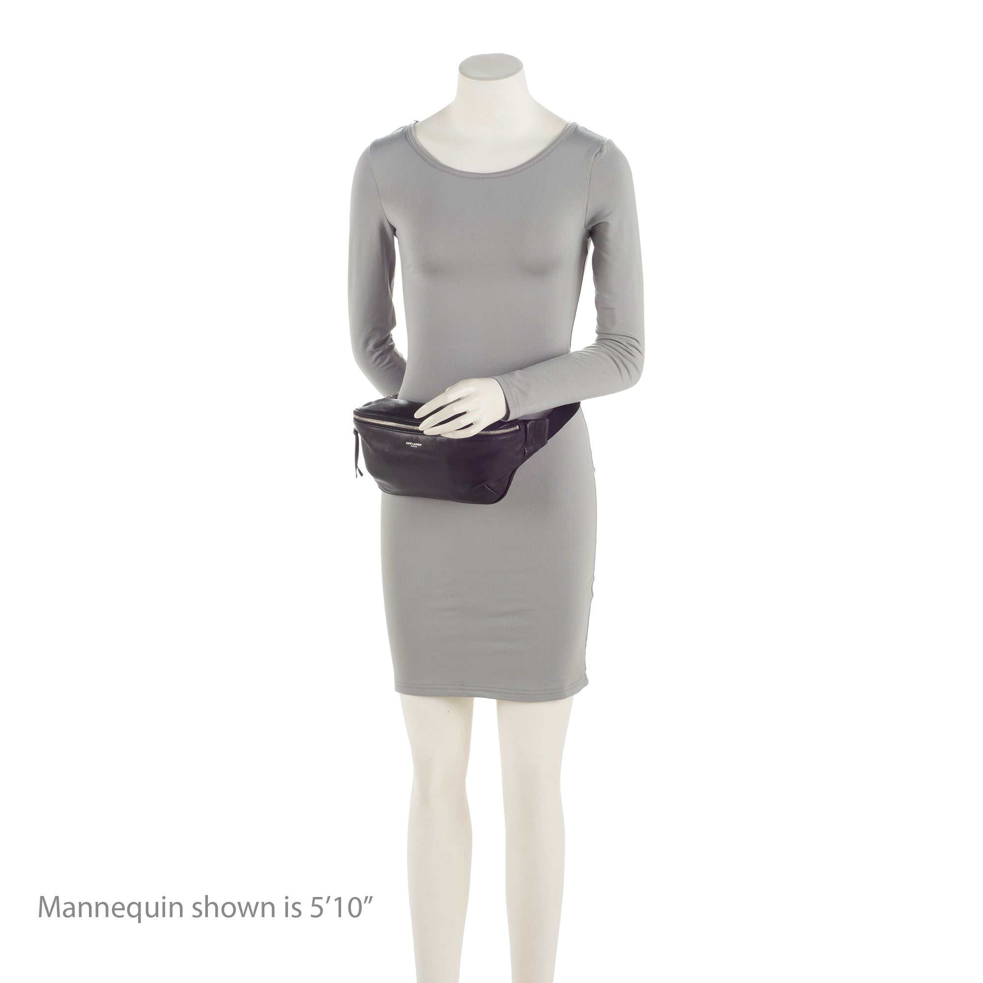 Saint Laurent Soft Calfskin Logo Classic Zipped Crossbody Belt Bag (SHF-518wkT)