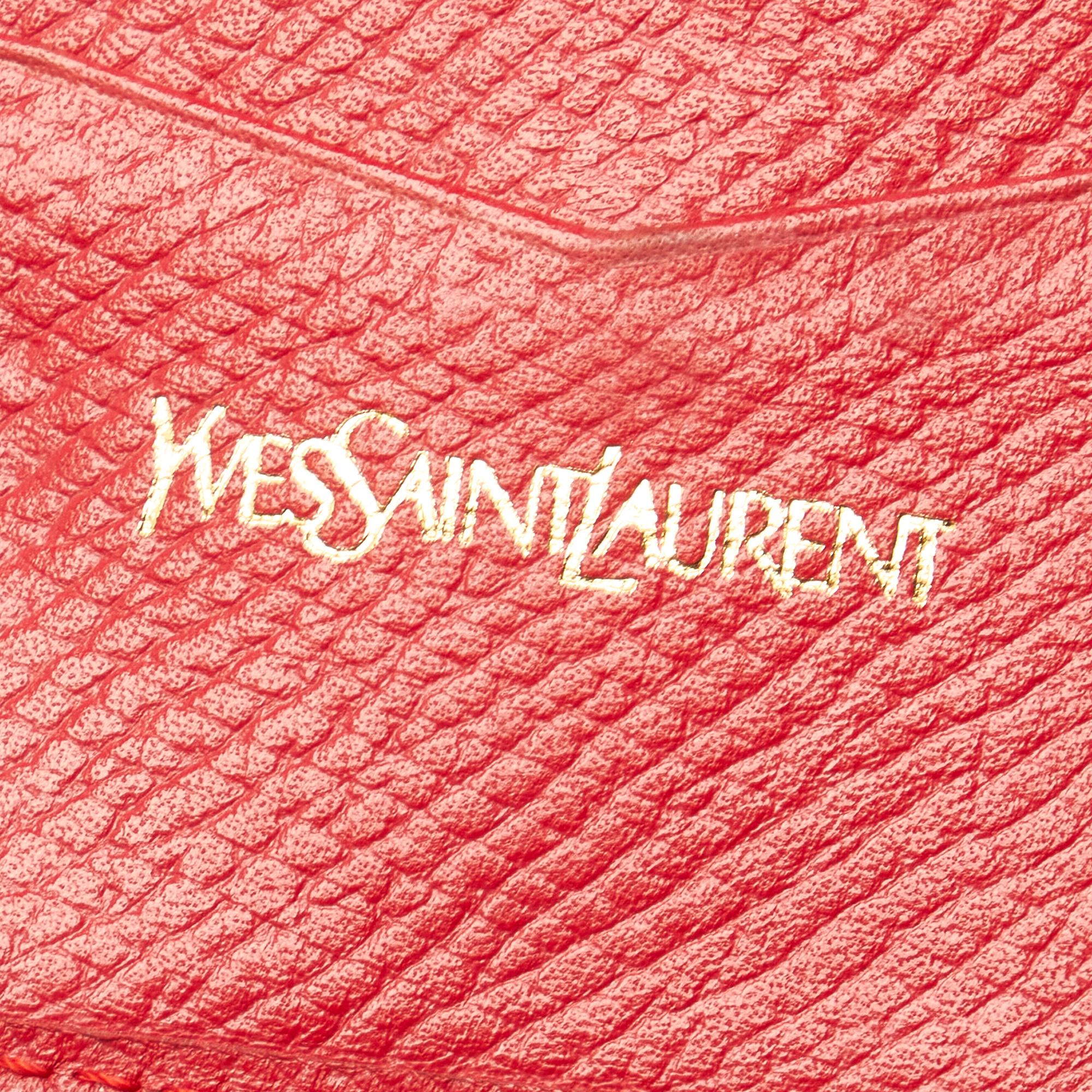 Saint Laurent Studded Leather Key Holder (SHG-26978)