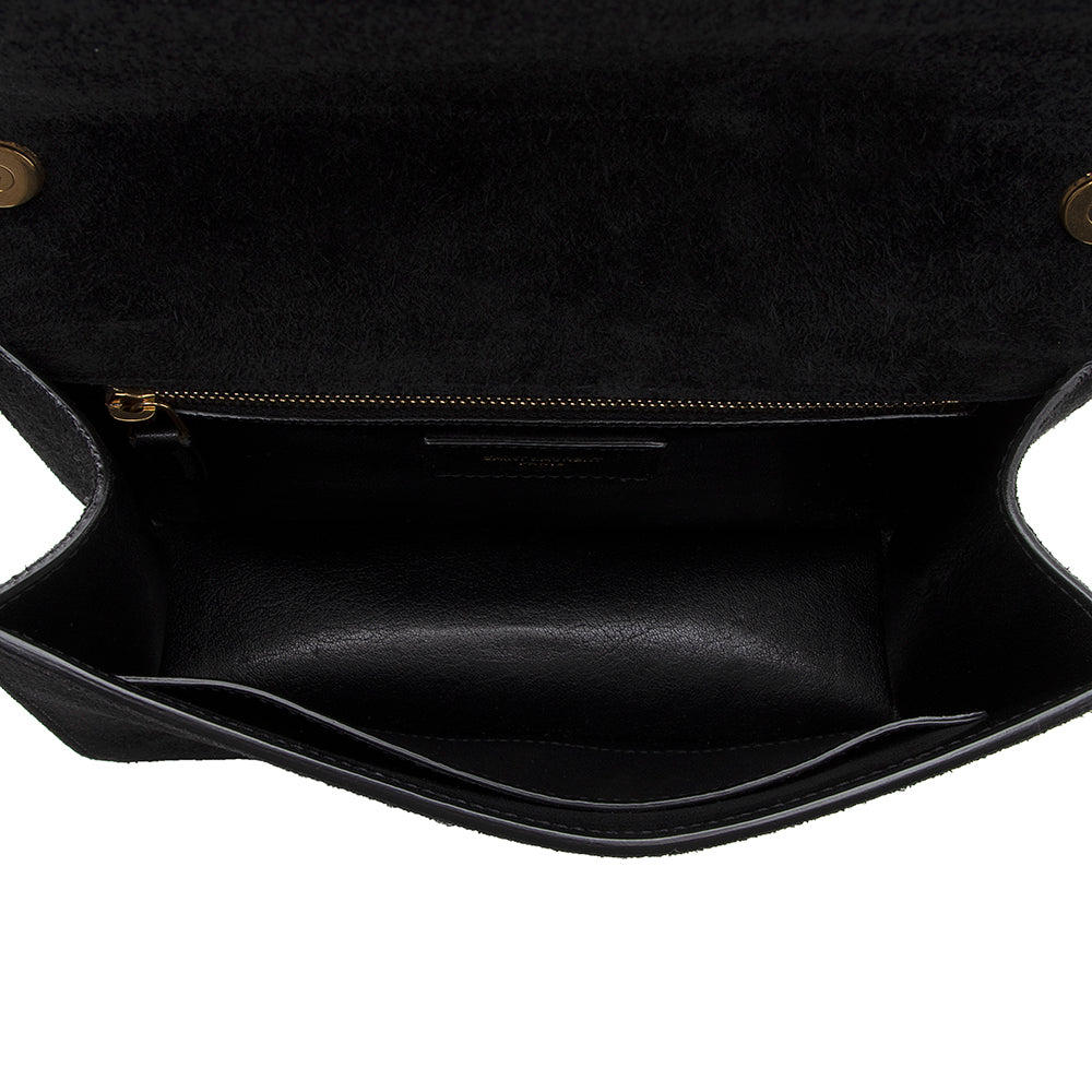 Saint Laurent Suede Le Carre Satchel - FINAL SALE (SHF-18712)