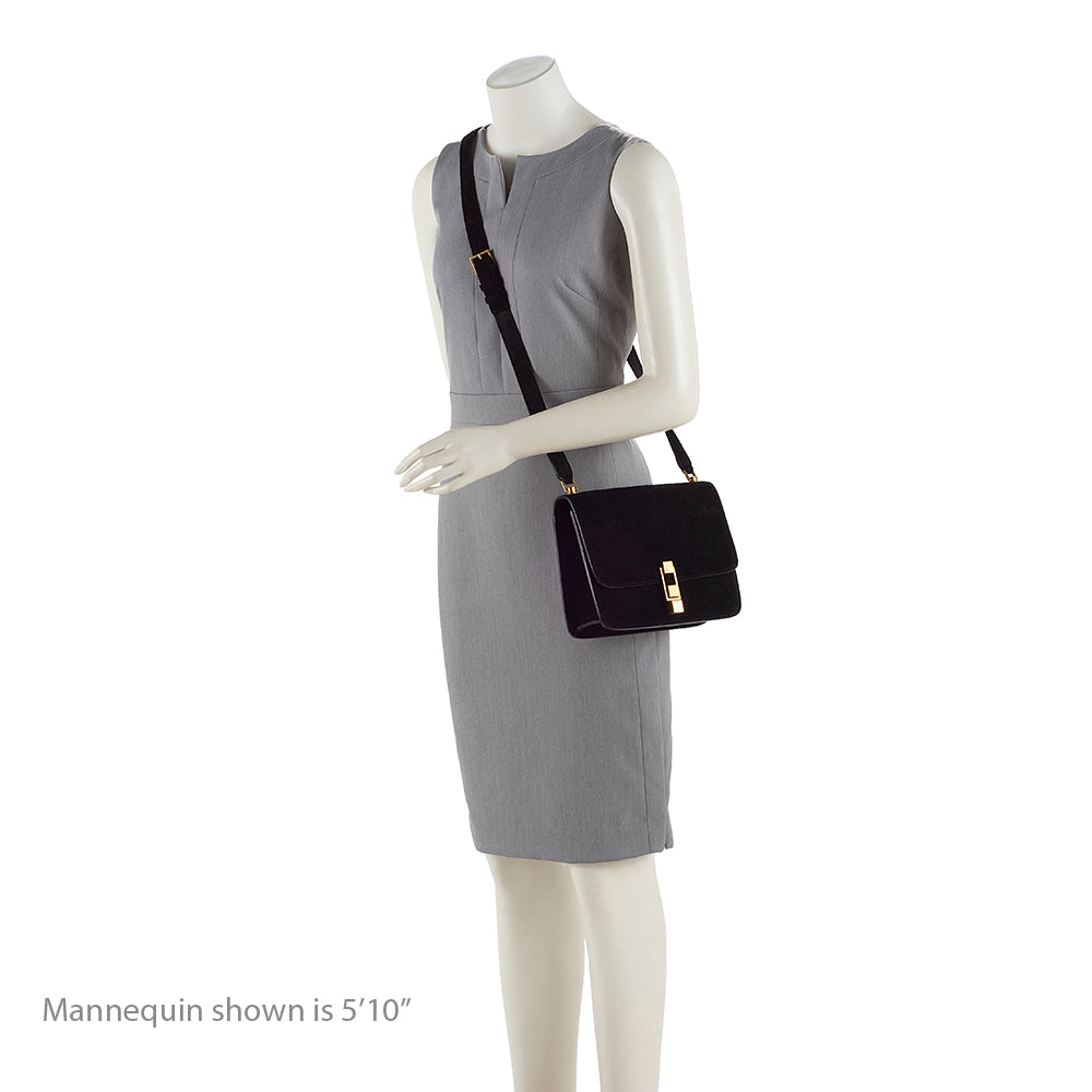 Saint Laurent Suede Le Carre Satchel - FINAL SALE (SHF-18712)