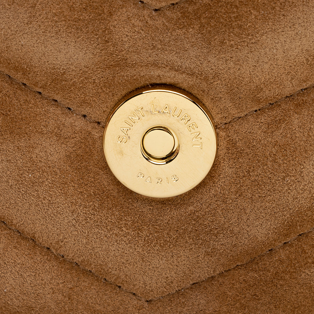 Saint Laurent Suede LouLou Small Shoulder Bag (SHF-19254)