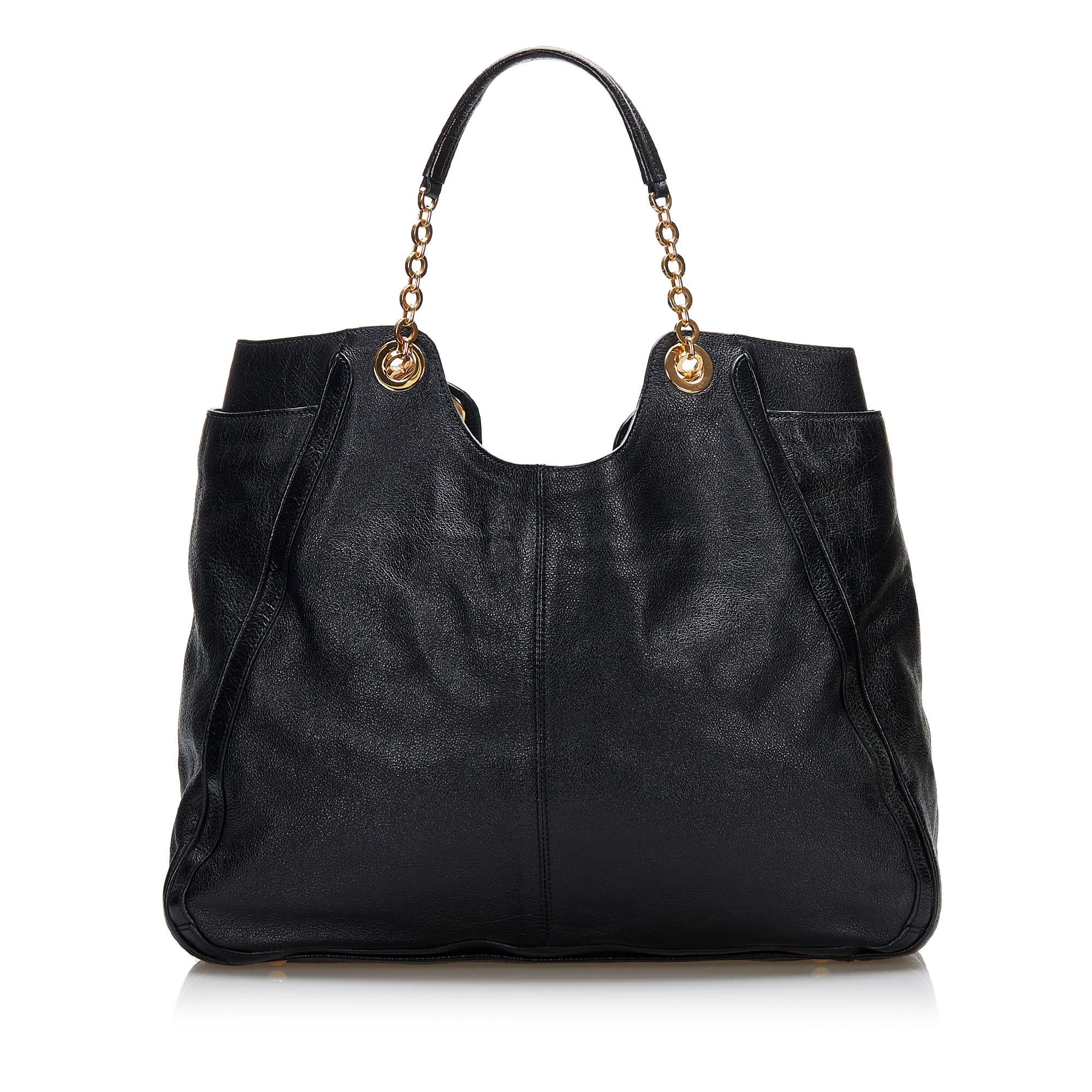Salvatore Ferragamo Betulla Chain Link Tote (SHG-37511)
