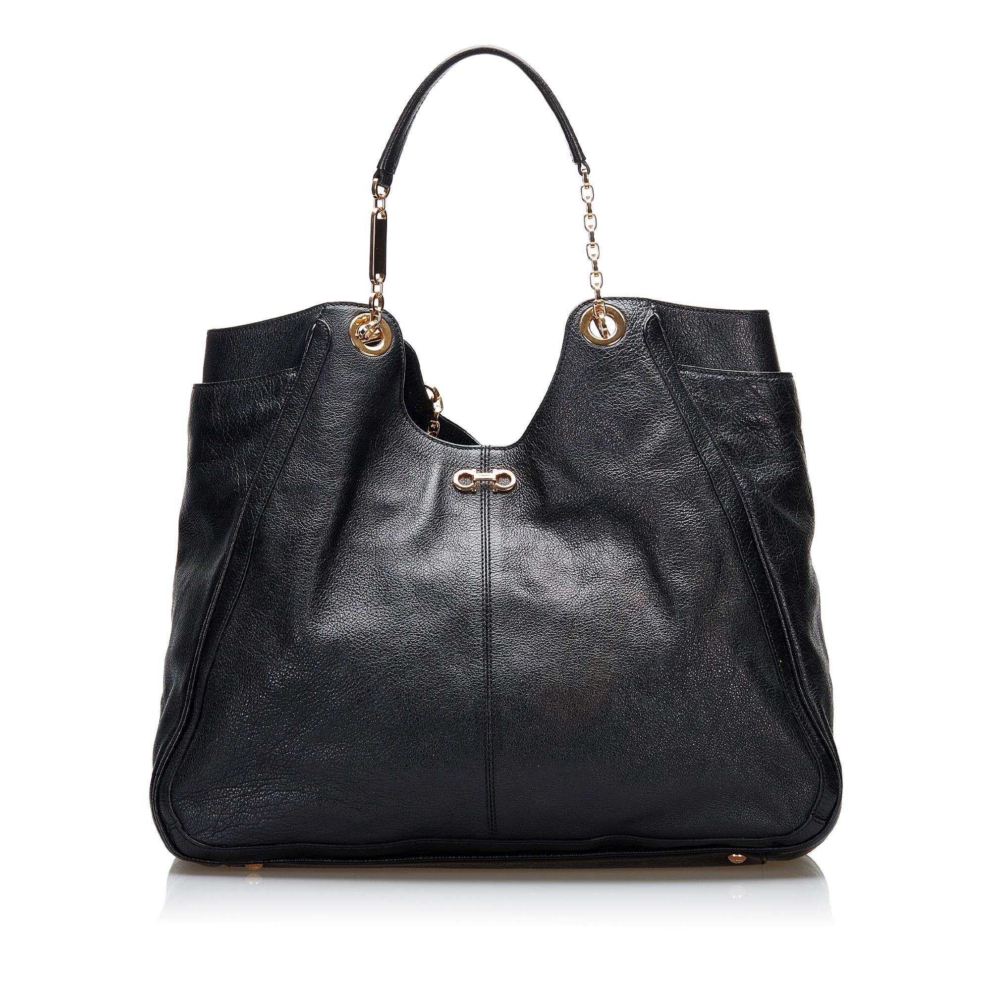 Salvatore Ferragamo Betulla Chain Link Tote (SHG-37511)