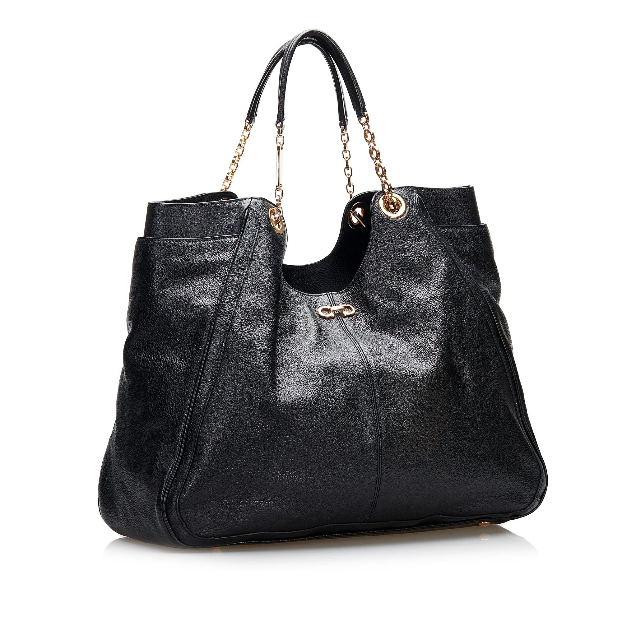 Salvatore Ferragamo Betulla Chain Link Tote (SHG-37511)
