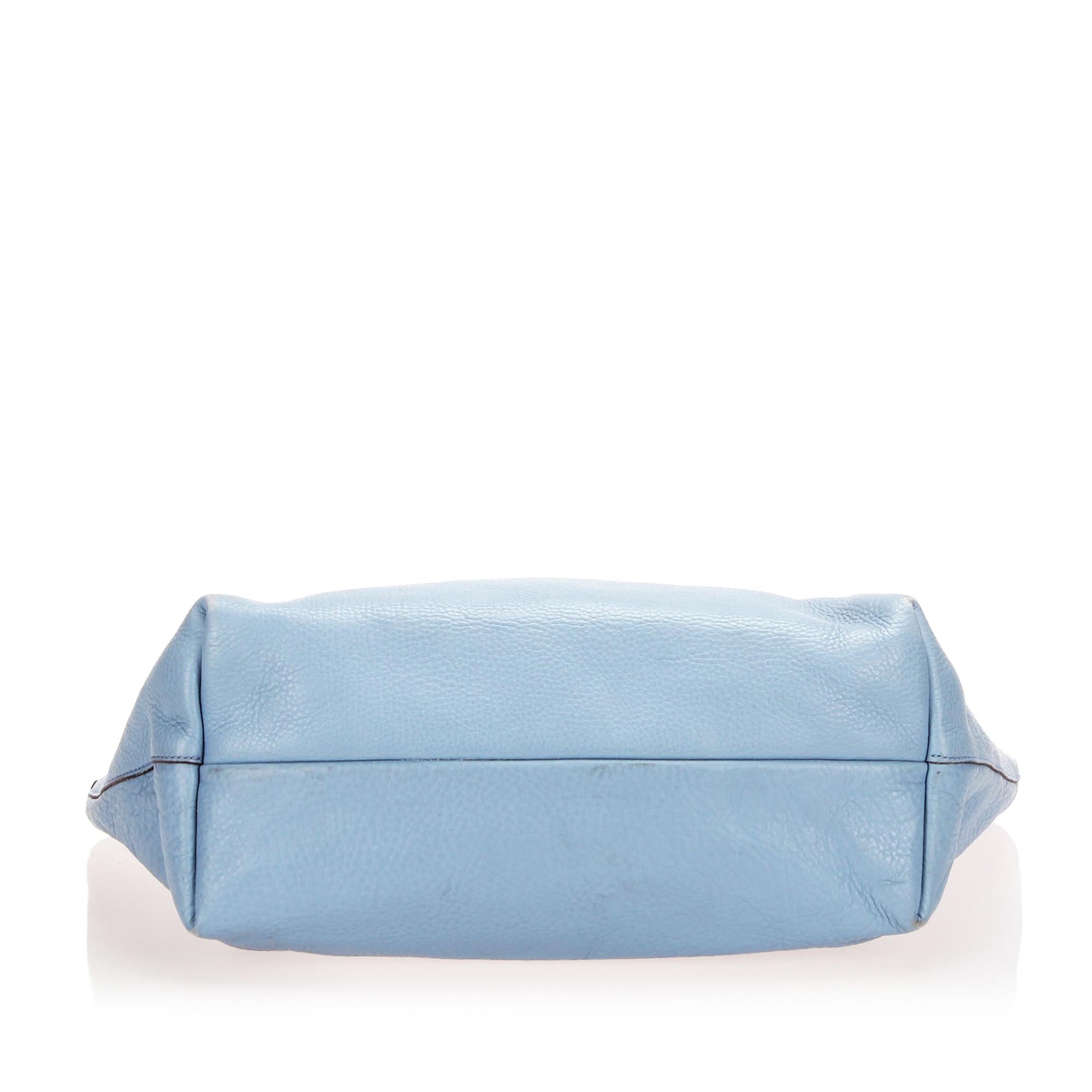 Salvatore Ferragamo Leather Bice Tote (SHG-12641)