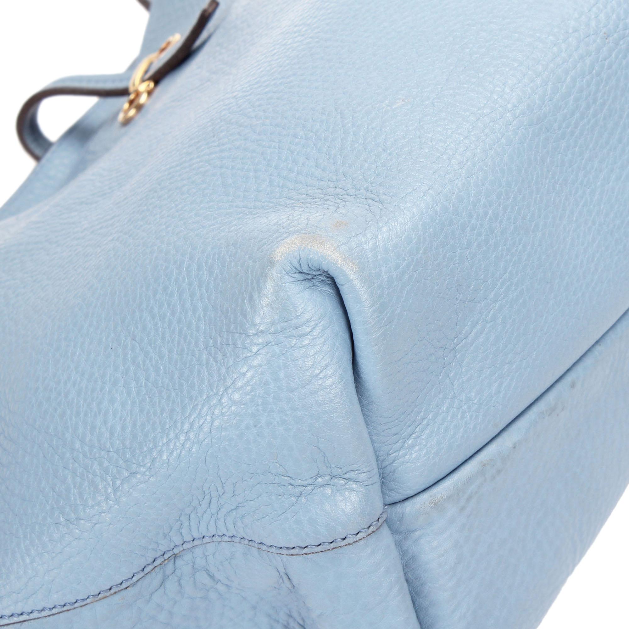 Salvatore Ferragamo Leather Bice Tote (SHG-12641)