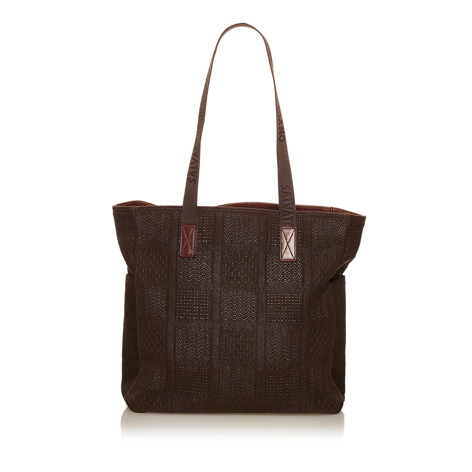 Salvatore Ferragamo Canvas Tote Bag (SHG-29331)