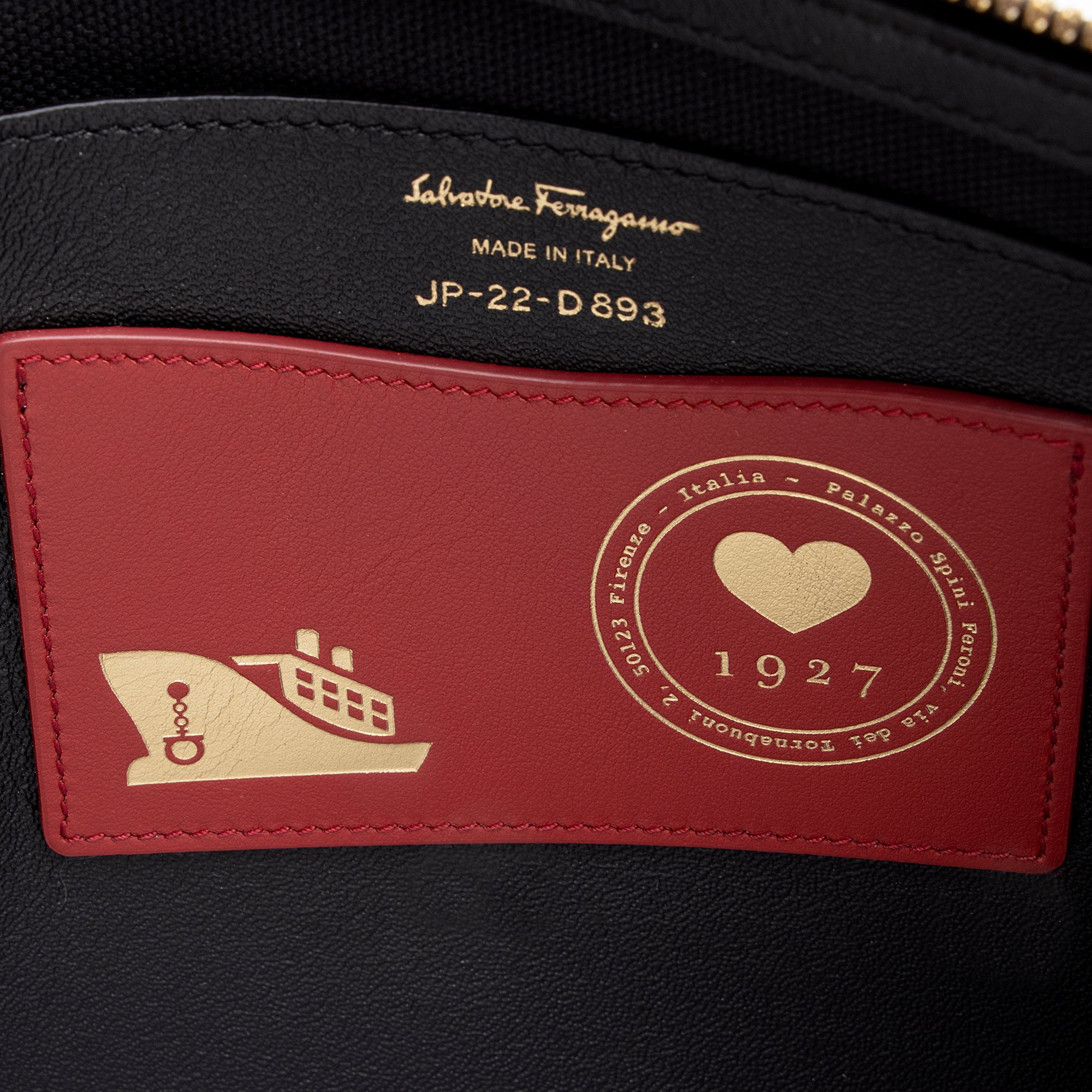 Salvatore Ferragamo Coated Canvas Gancini Wristlet (SHF-22249)