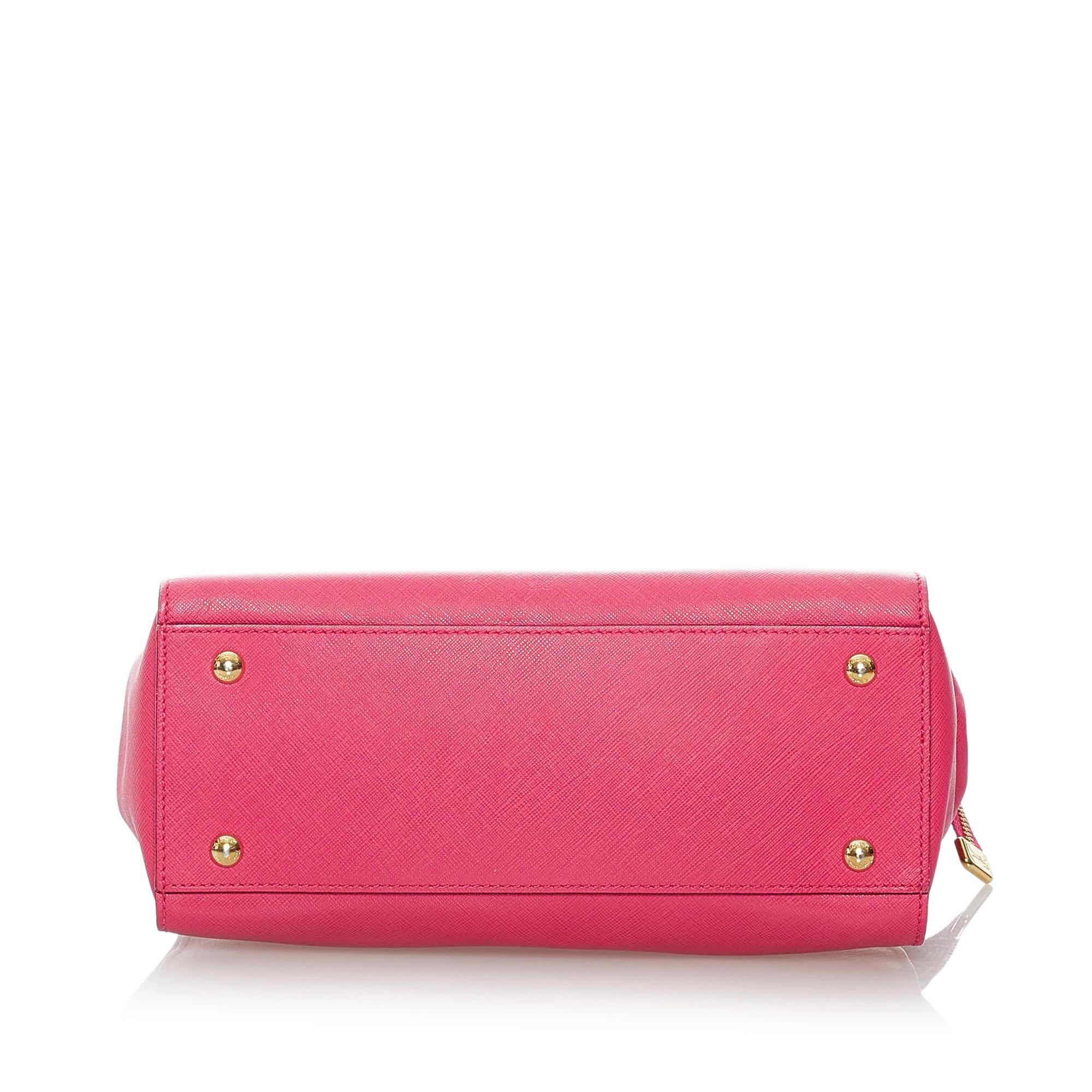 Salvatore Ferragamo Gancini Beky Leather Satchel (SHG-30756)