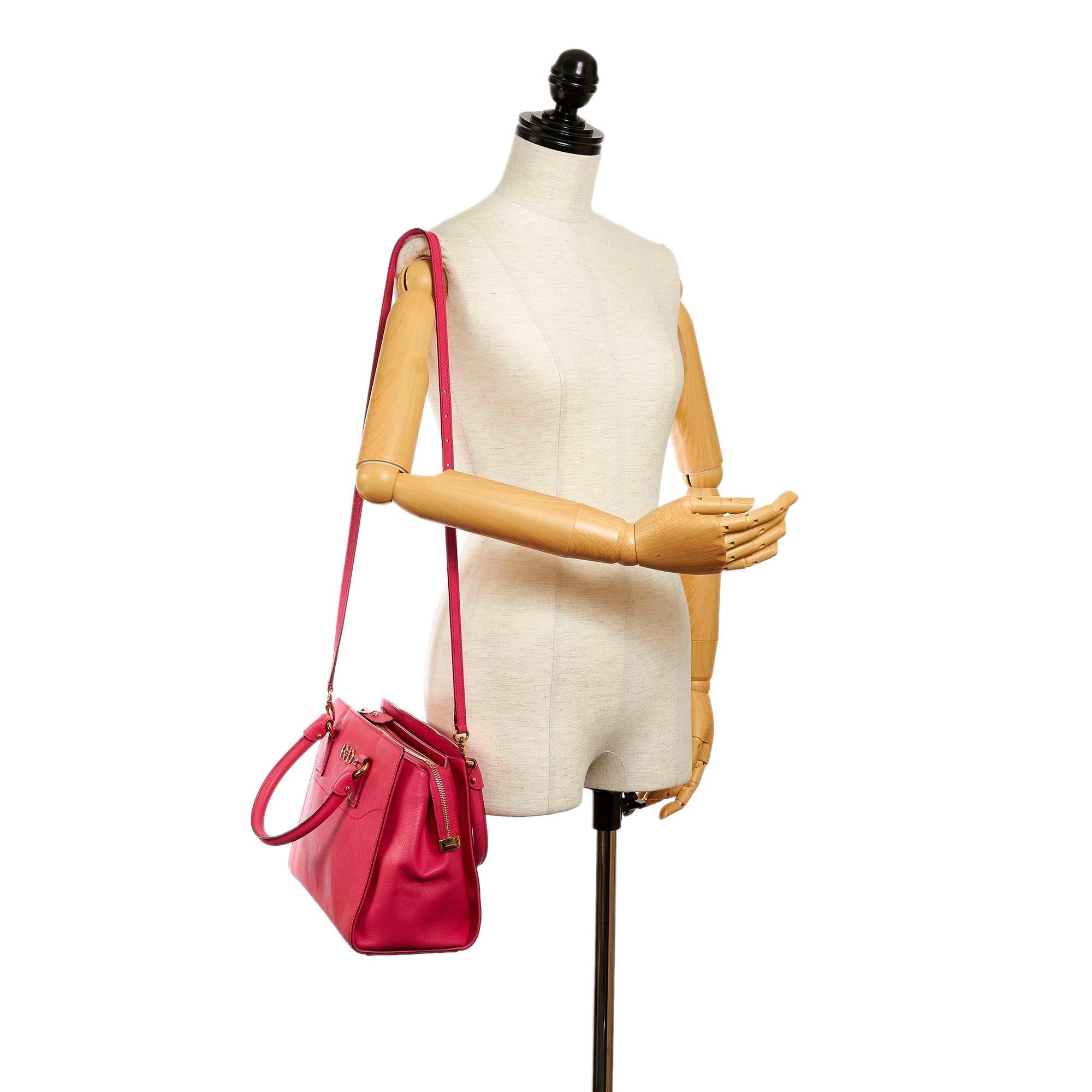 Salvatore Ferragamo Gancini Beky Leather Satchel (SHG-30756)