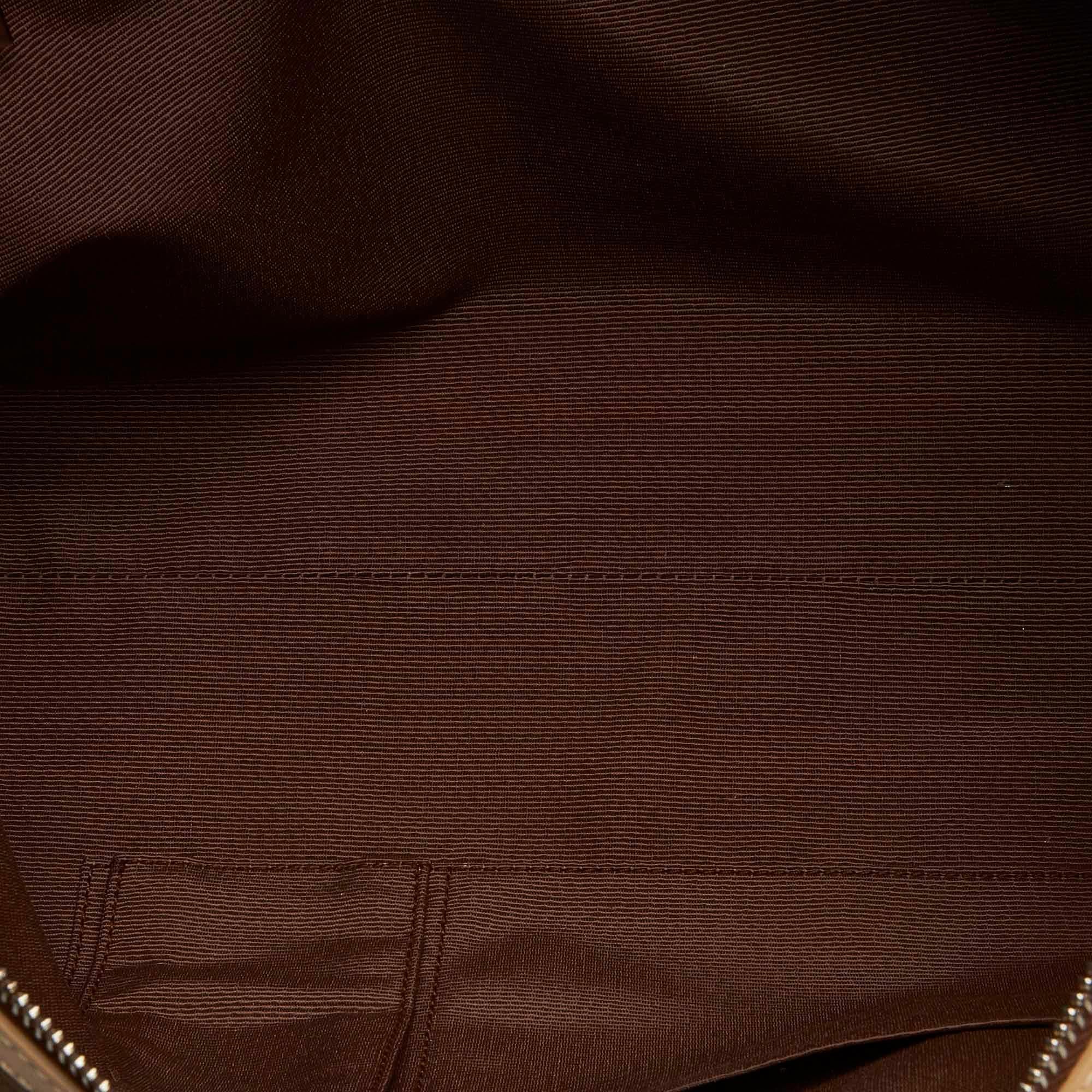 Salvatore Ferragamo Gancini Canvas Shoulder Bag (SHG-19877)