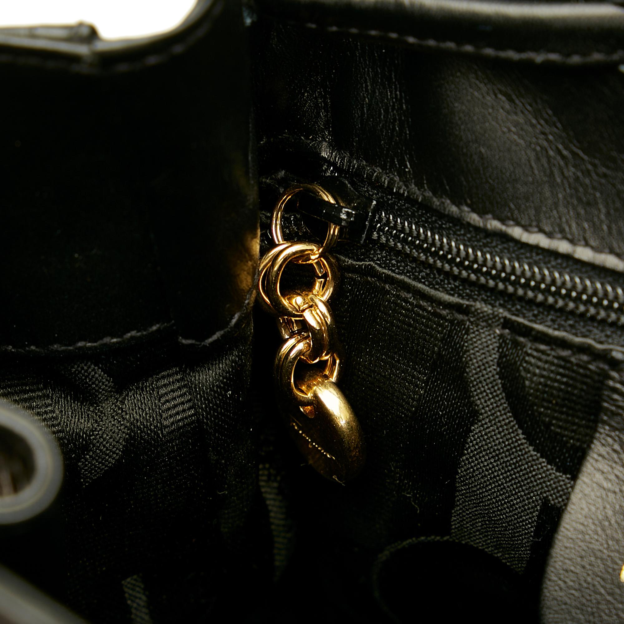 Salvatore Ferragamo Gancini Leather Drawstring Backpack (SHG-27077)