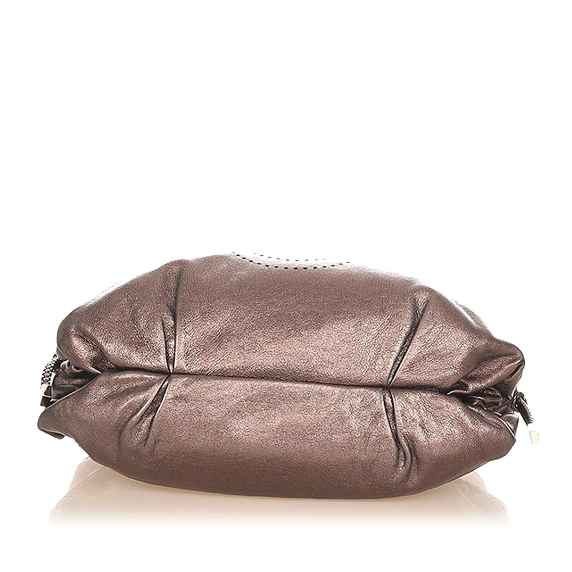 Salvatore Ferragamo Gancini Leather Handbag (SHG-20668)