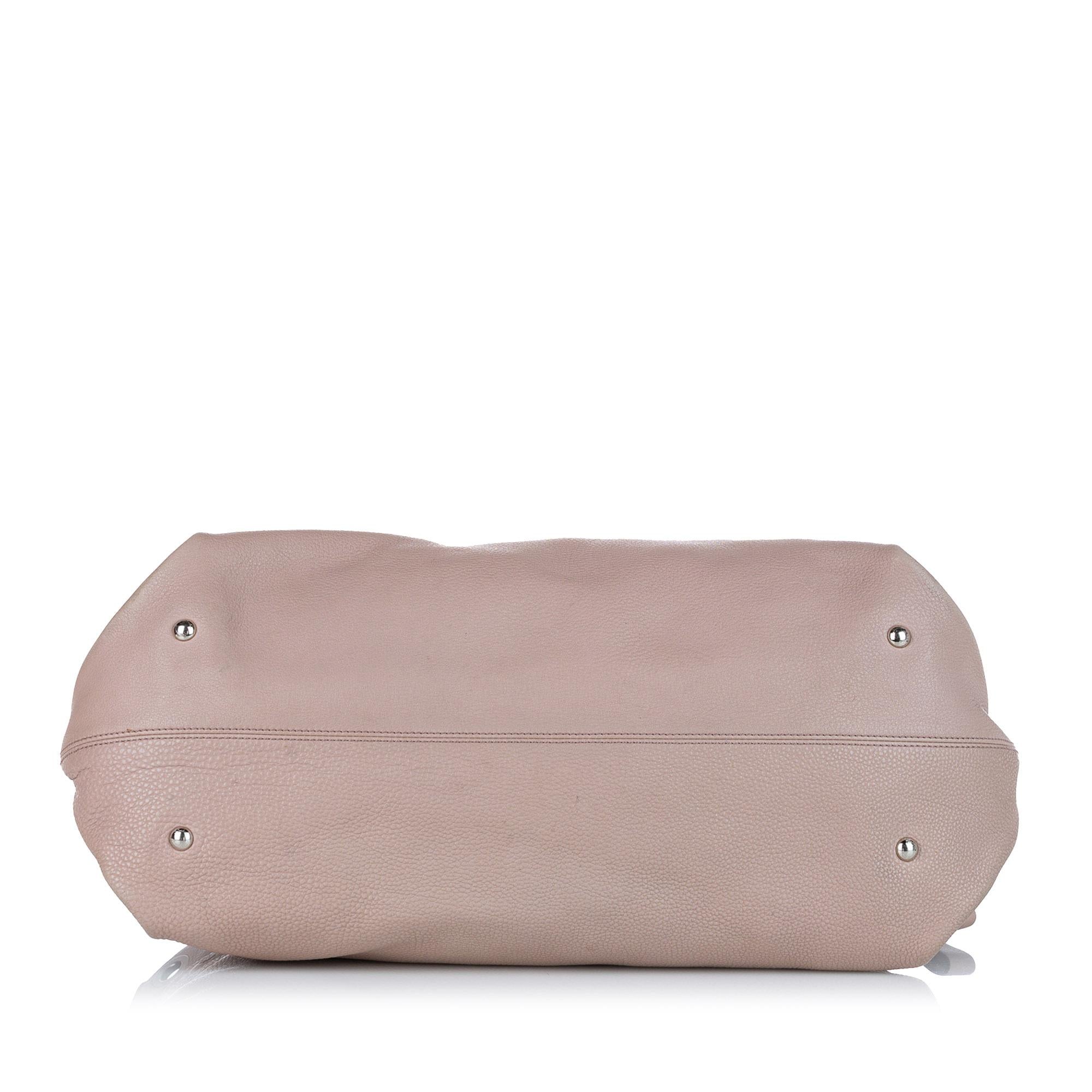 Salvatore Ferragamo Gancini Leather Satchel (SHG-23255)