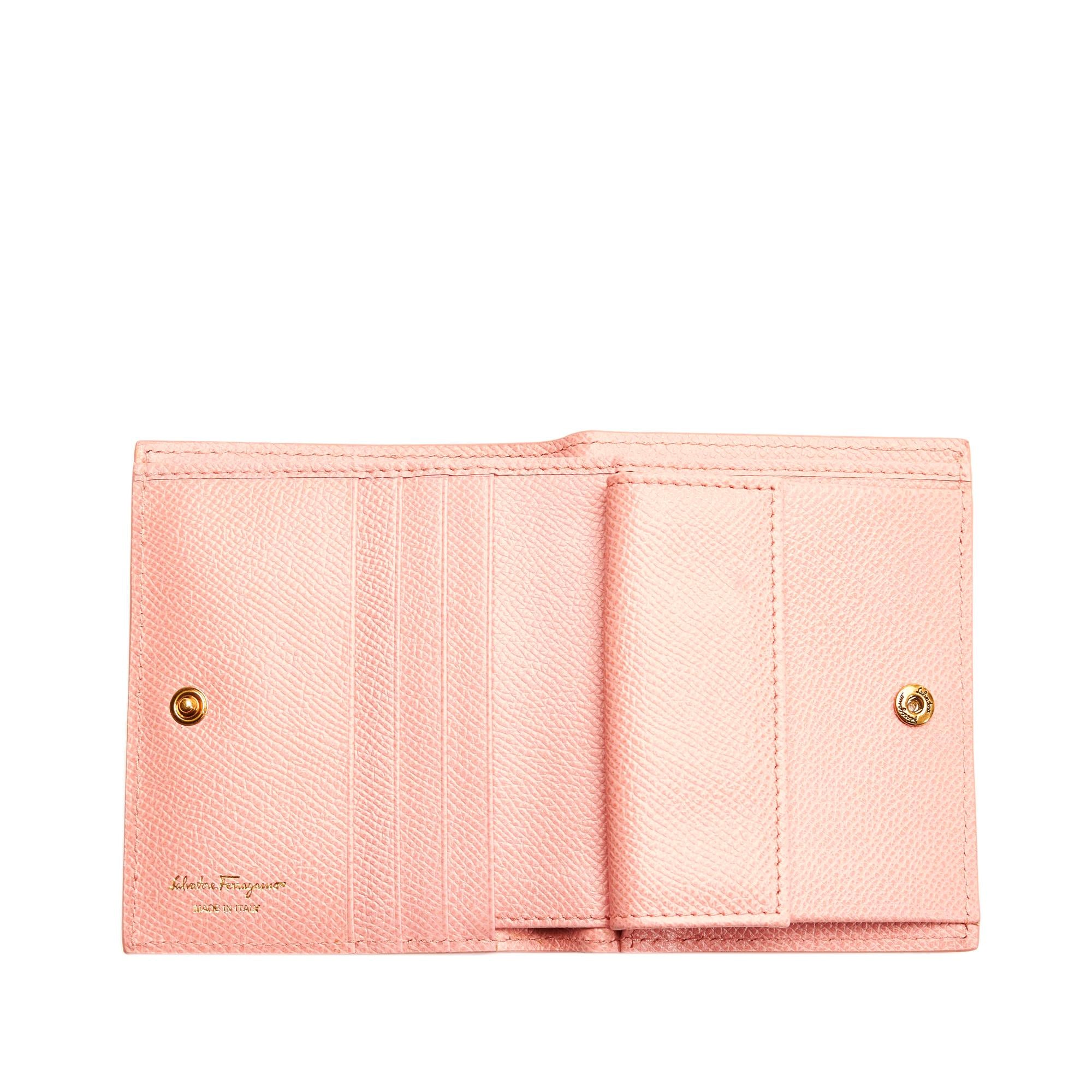Salvatore Ferragamo Gancini Leather Wallet (SHG-31370)