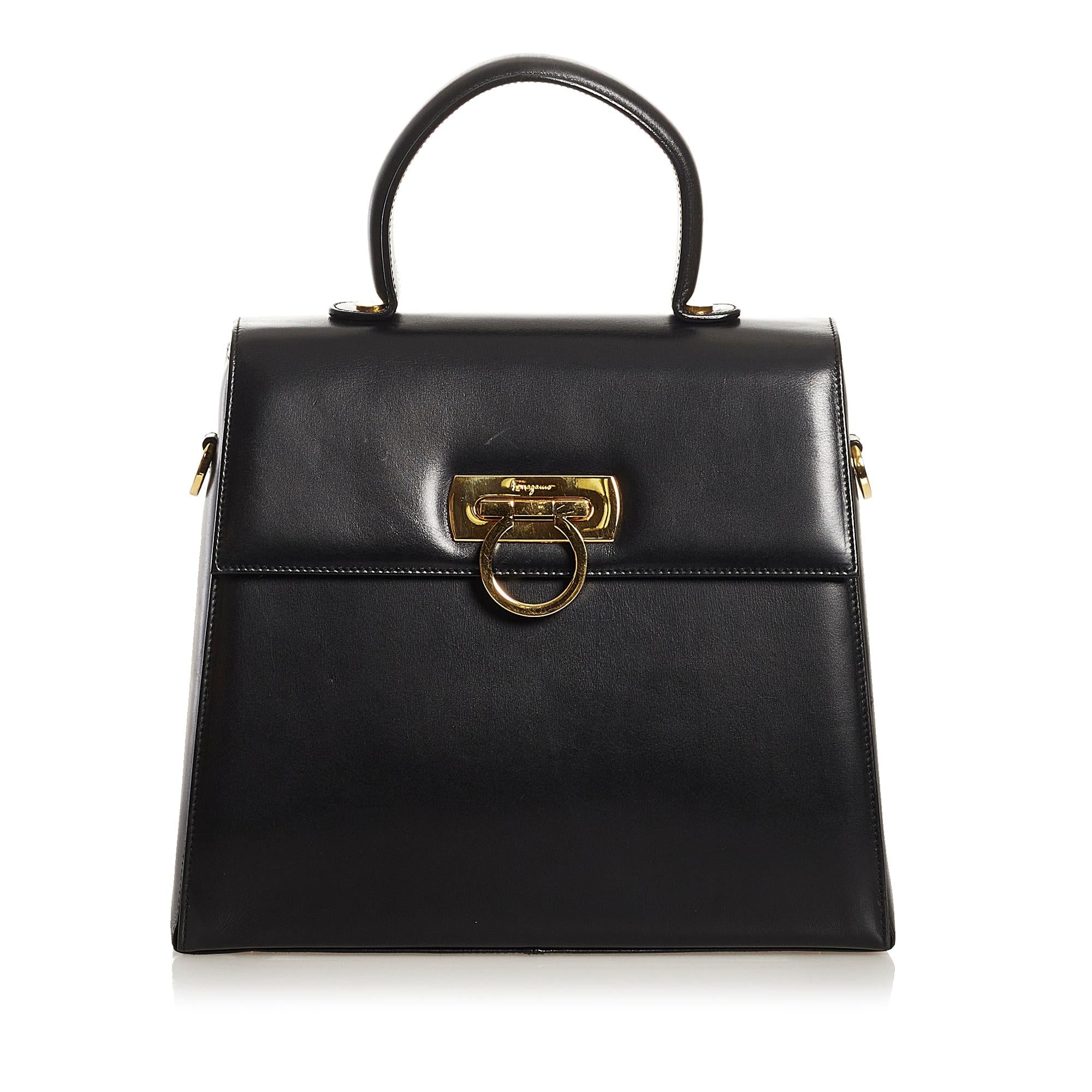 Salvatore Ferragamo Gancini Satchel (SHG-35042)