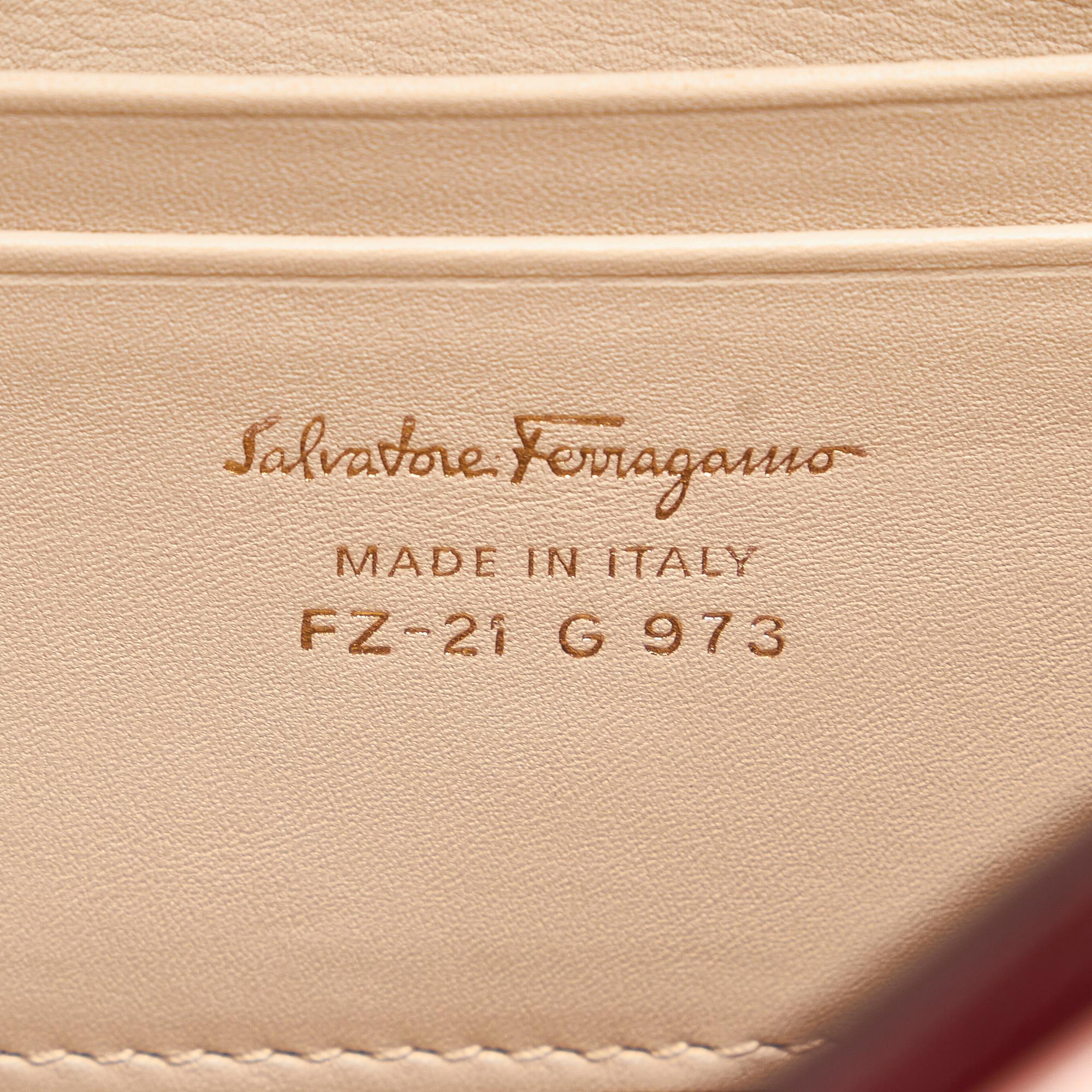 Salvatore Ferragamo Gancini Sofia Leather Satchel (SHG-27186)