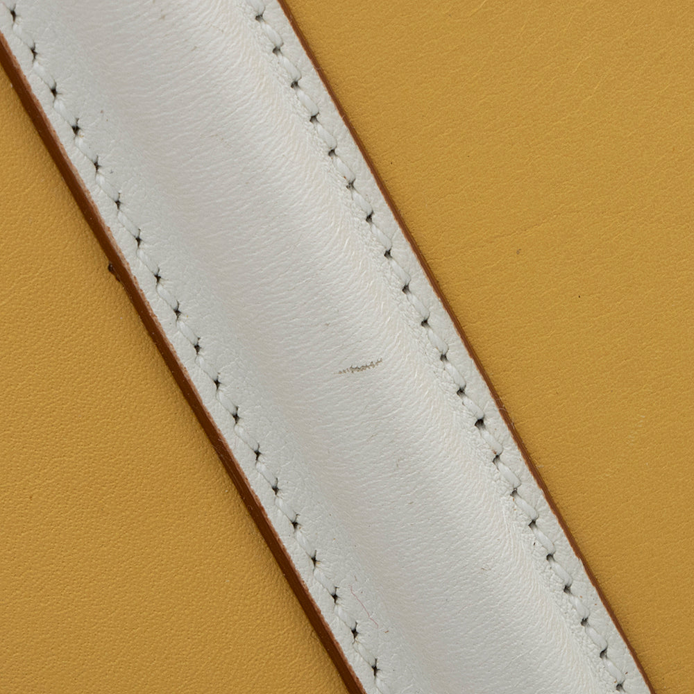 Salvatore Ferragamo Leather Cut Out Bucket Bag (SHF-19467)