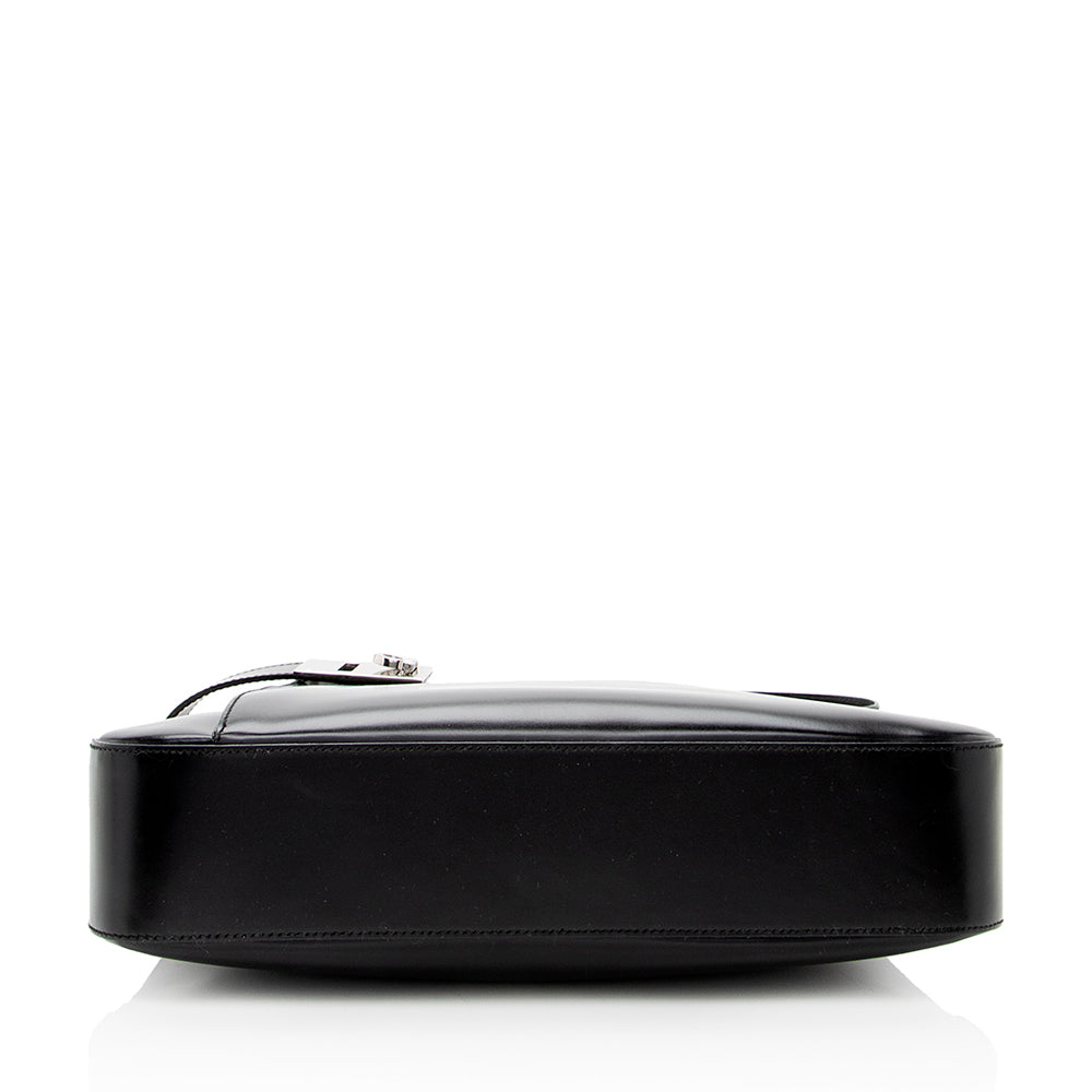 Salvatore Ferragamo Leather Gancini Medium Shoulder Bag (SHF-18271)