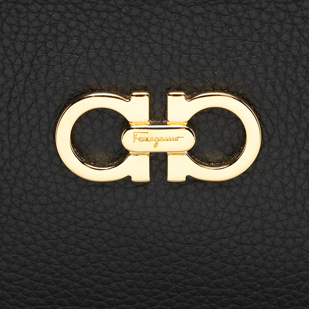 Salvatore Ferragamo Leather Gavina Small Tote (SHF-20398)