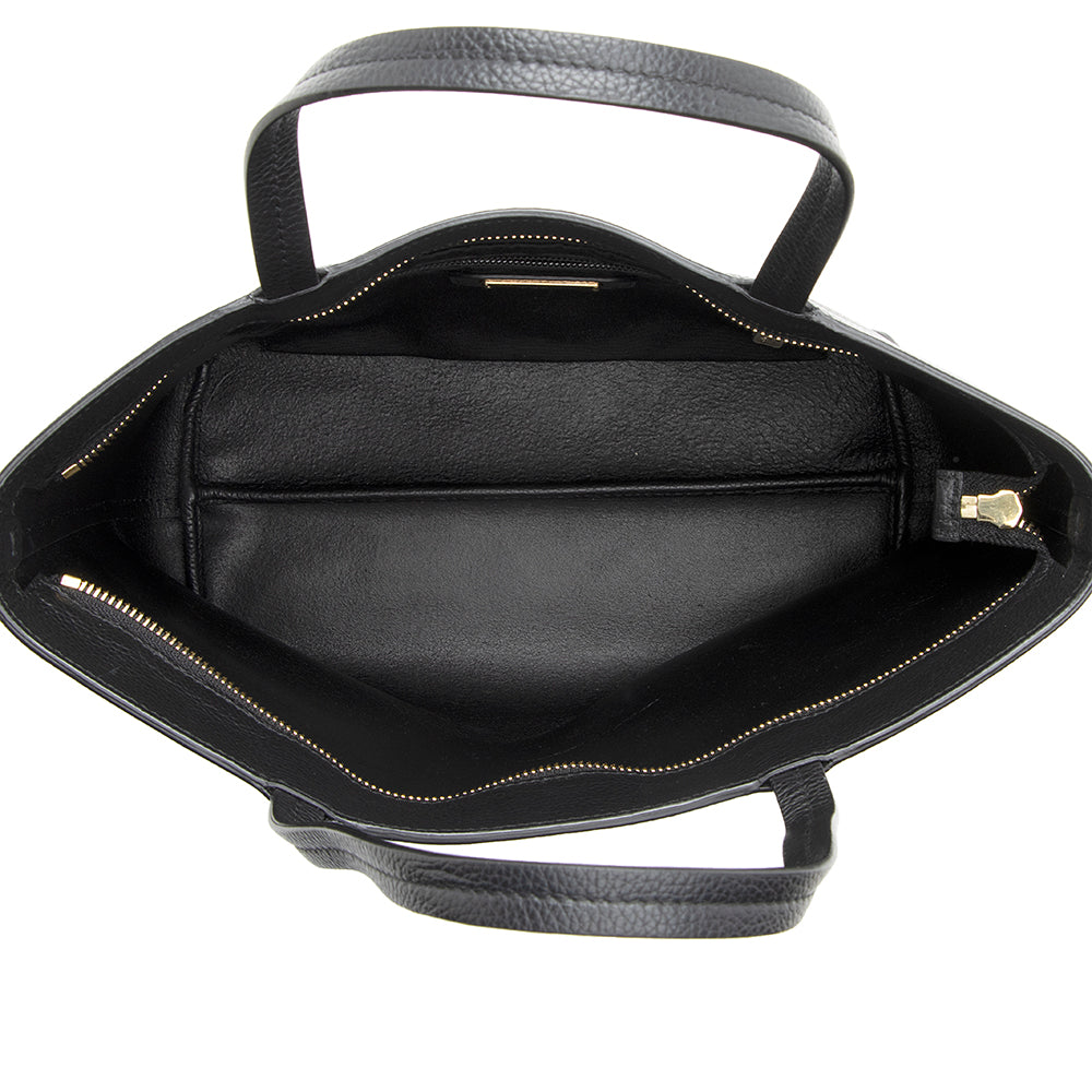 Salvatore Ferragamo Leather Gavina Small Tote (SHF-20398)