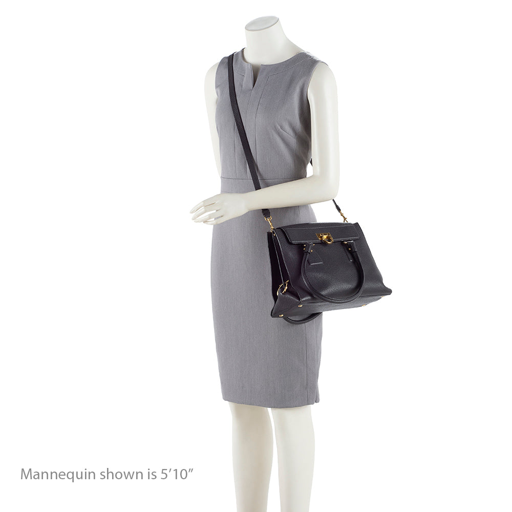 Salvatore Ferragamo Leather Lotty Medium Satchel - FINAL SALE (SHF-16507)