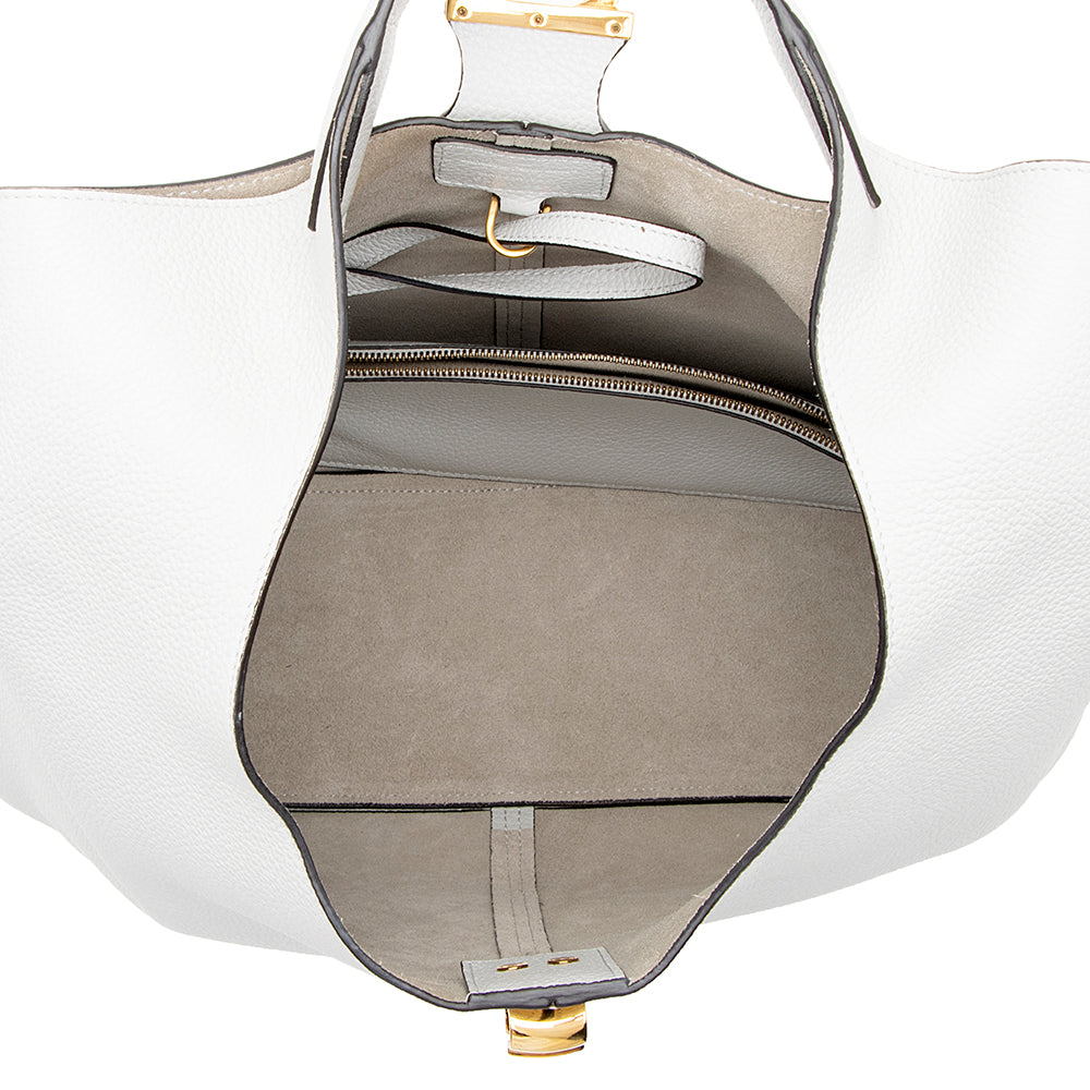 Salvatore Ferragamo Leather Margot Gancio Hobo (SHF-19652)