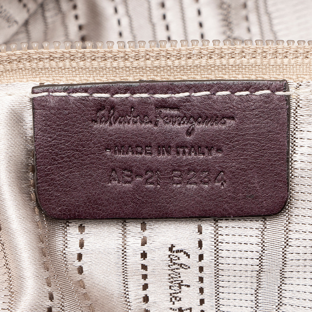 Salvatore Ferragamo Leather Marisa Satchel (SHF-22093)